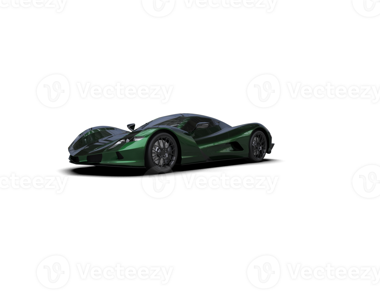 Realistic sport car isolated on background. 3d rendering - illustration png