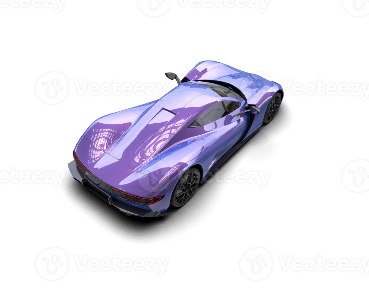 Realistic sport car isolated on background. 3d rendering - illustration png