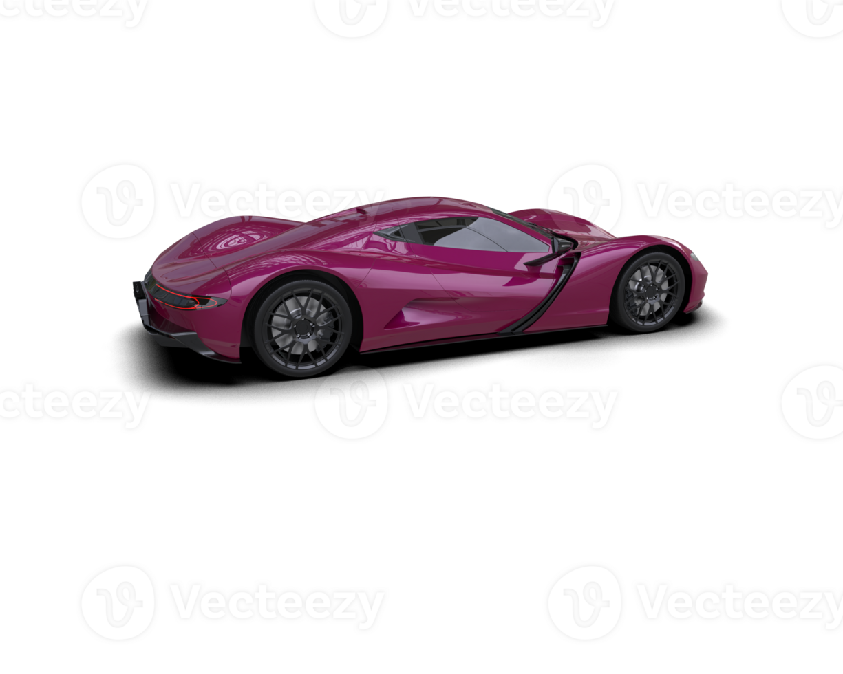 Realistic sport car isolated on background. 3d rendering - illustration png