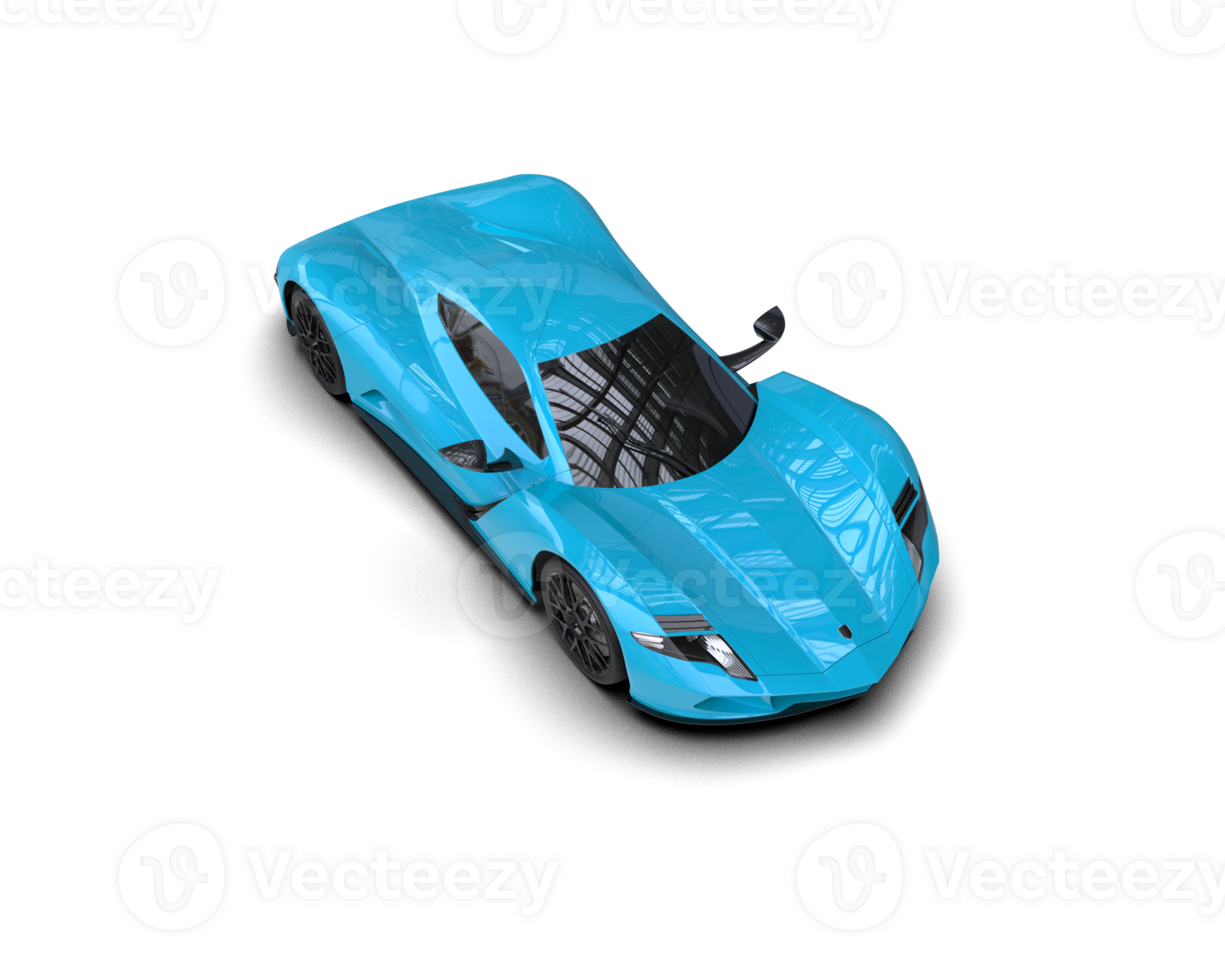 Realistic sport car isolated on background. 3d rendering - illustration png