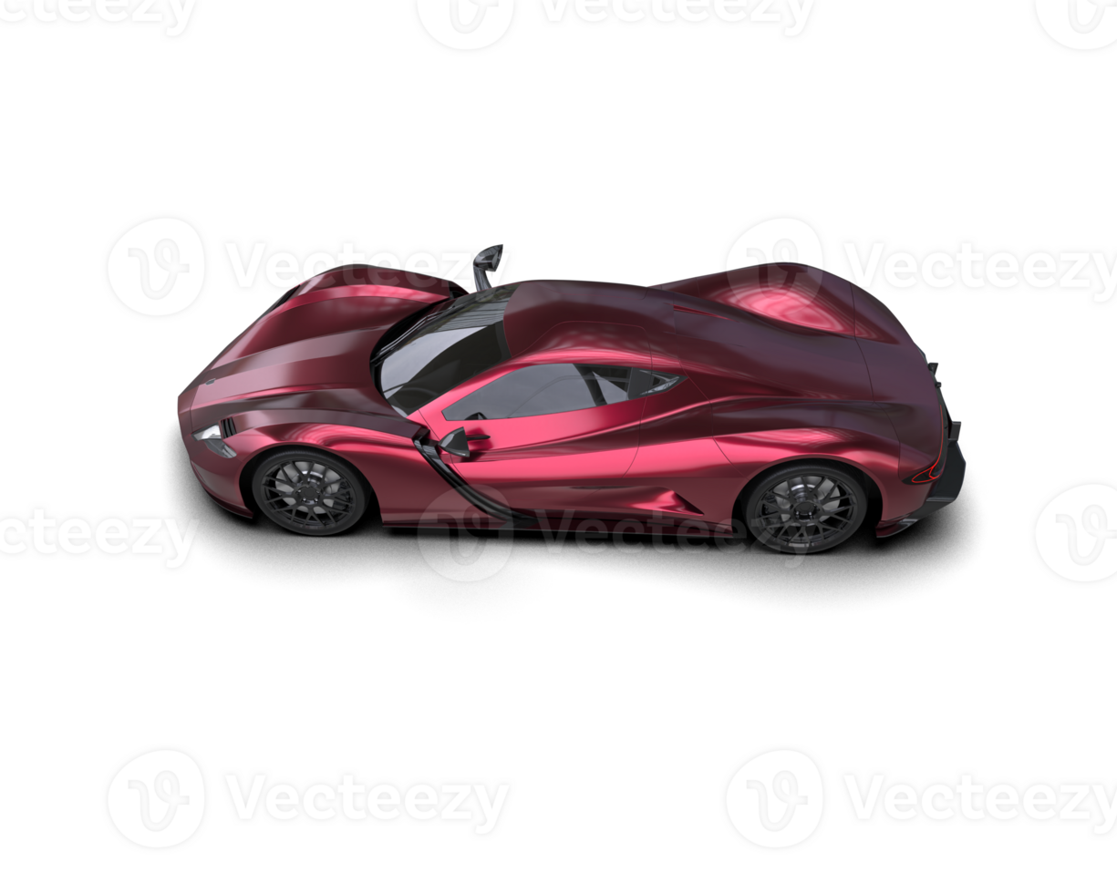 Realistic sport car isolated on background. 3d rendering - illustration png