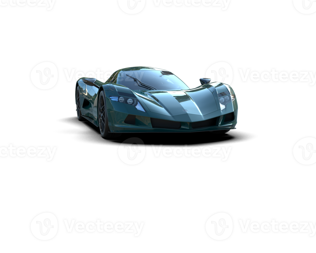 Realistic sport car isolated on background. 3d rendering - illustration png