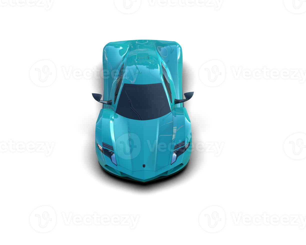 Realistic sport car isolated on background. 3d rendering - illustration png