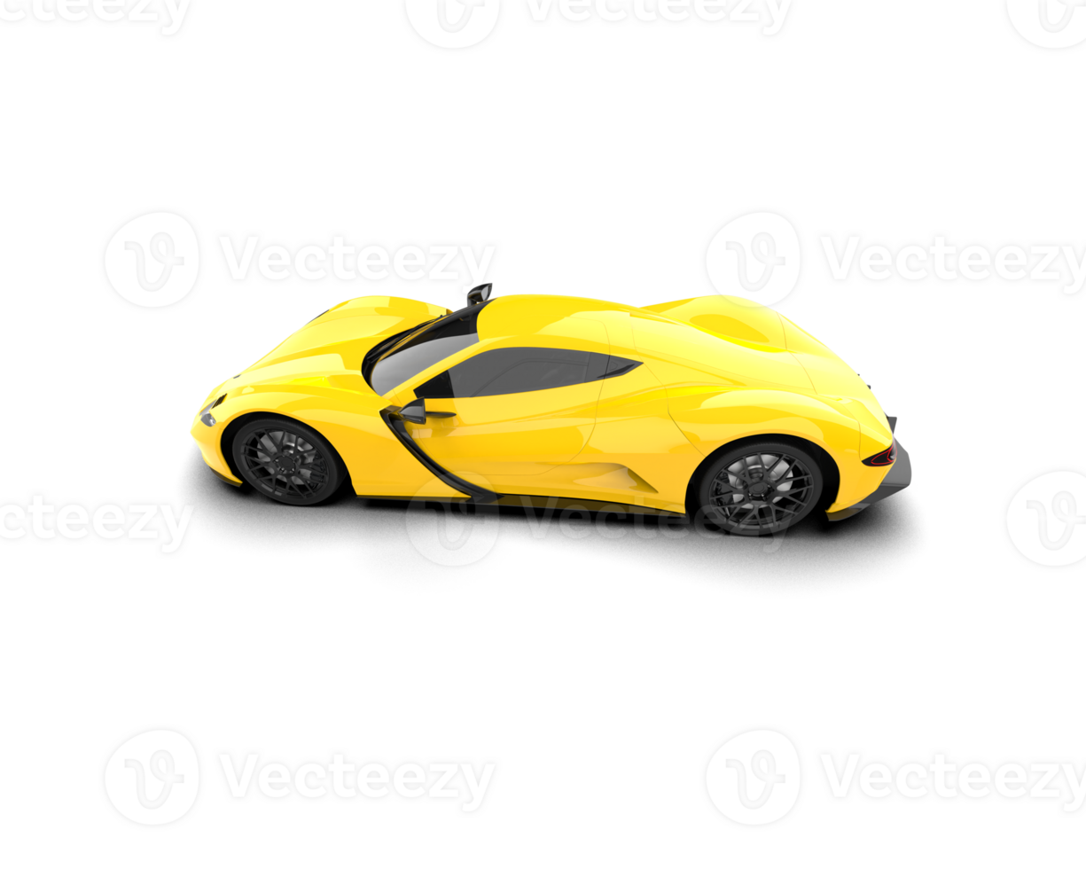 Realistic sport car isolated on background. 3d rendering - illustration png