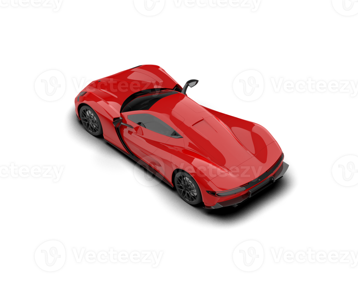 Realistic sport car isolated on background. 3d rendering - illustration png