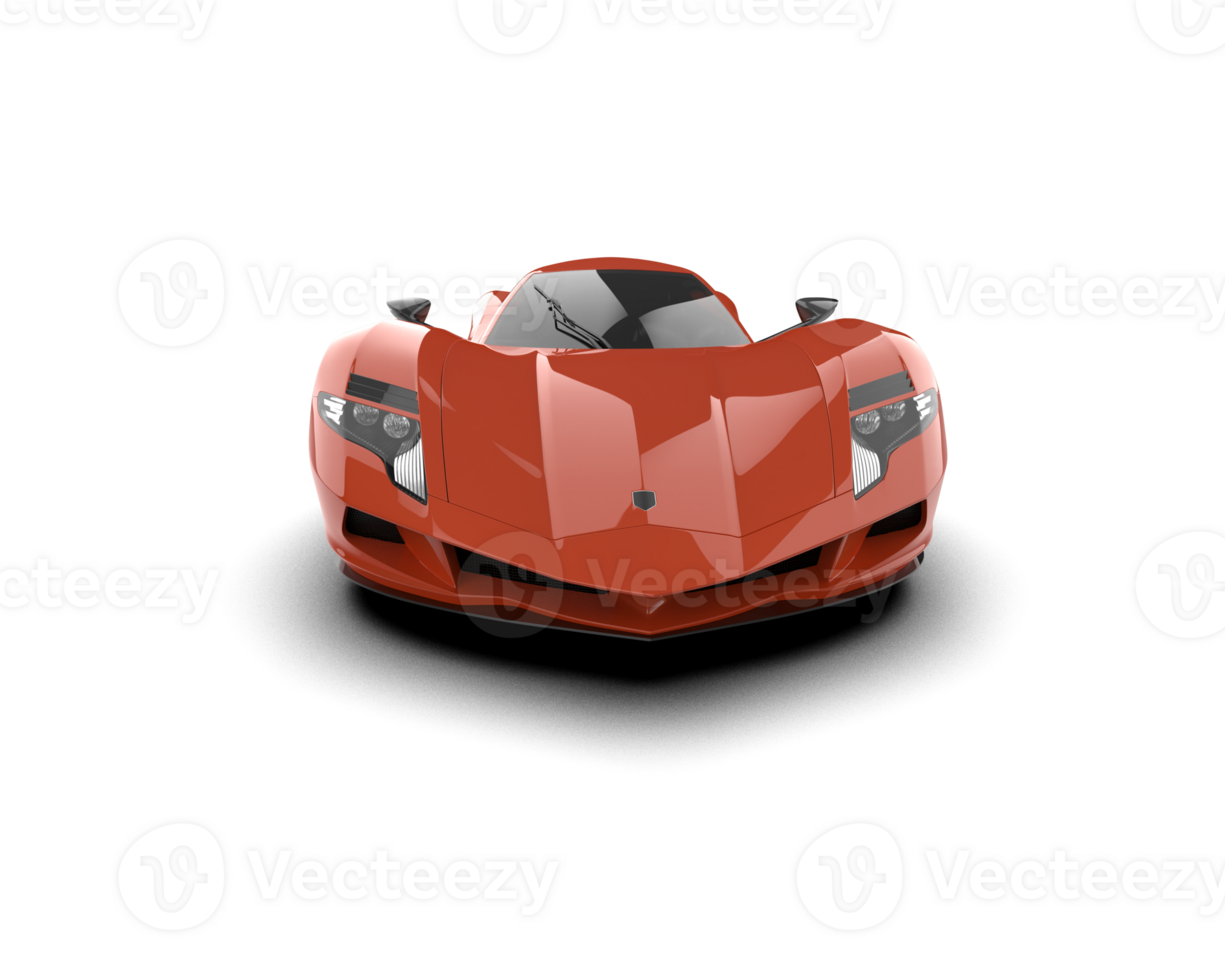 Realistic sport car isolated on background. 3d rendering - illustration png