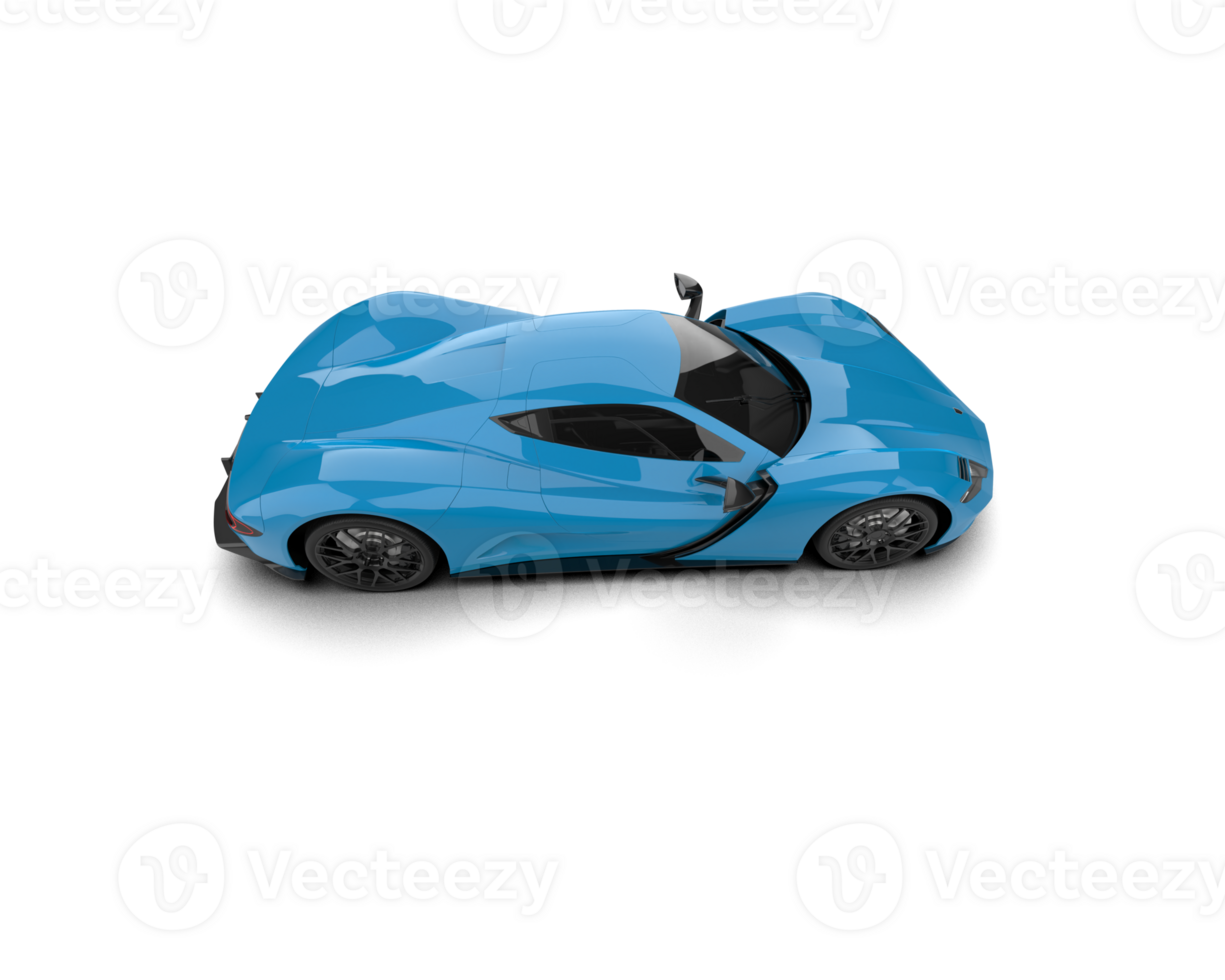 Realistic sport car isolated on background. 3d rendering - illustration png
