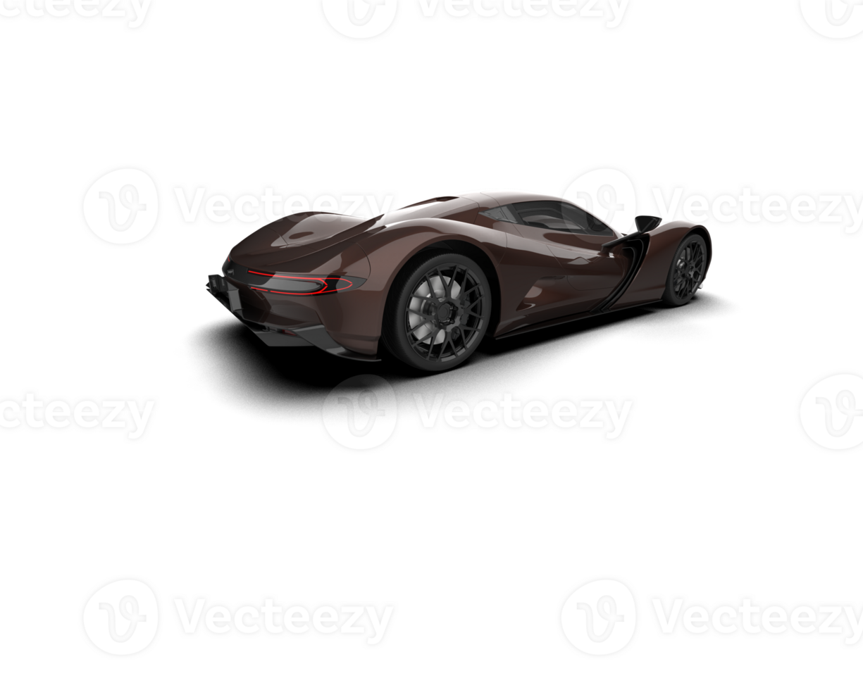 Realistic sport car isolated on background. 3d rendering - illustration png