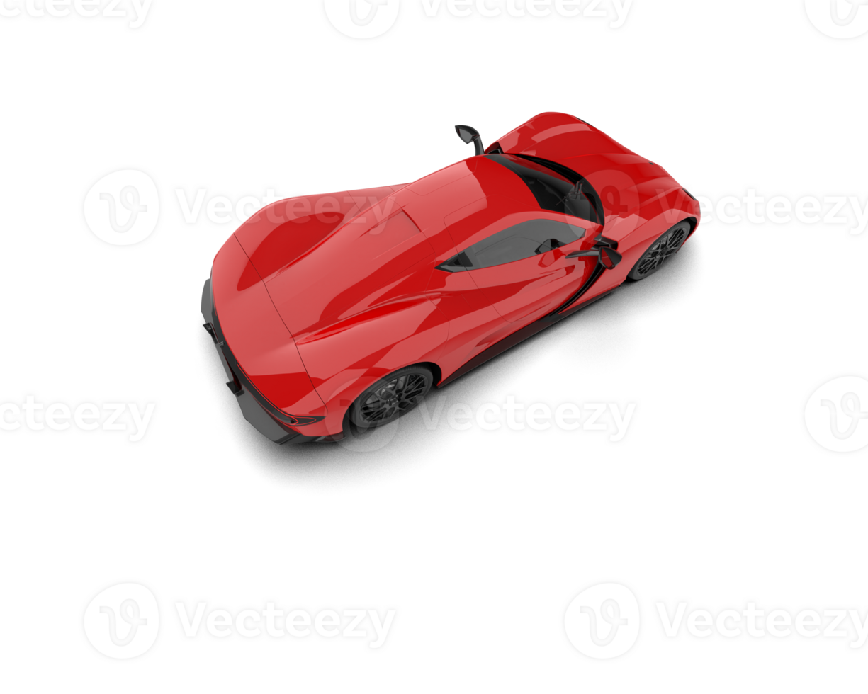 Realistic sport car isolated on background. 3d rendering - illustration png