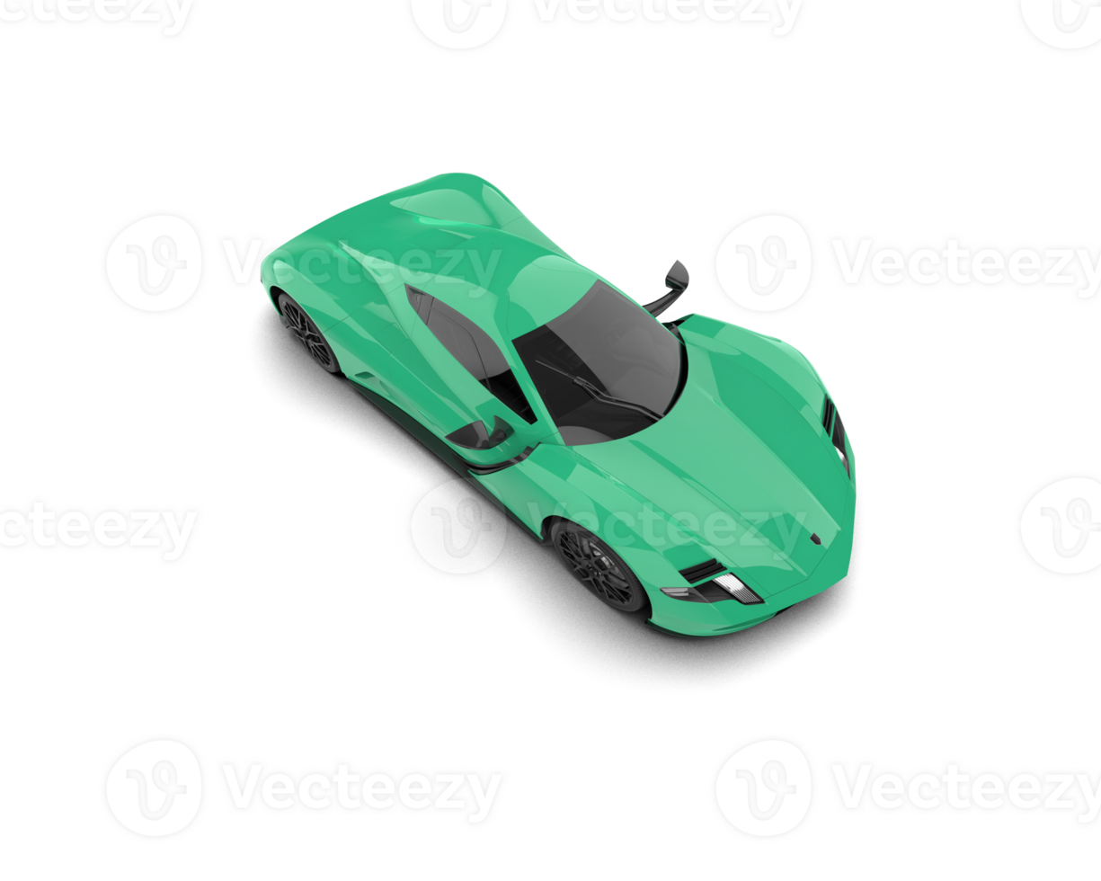 Realistic sport car isolated on background. 3d rendering - illustration png
