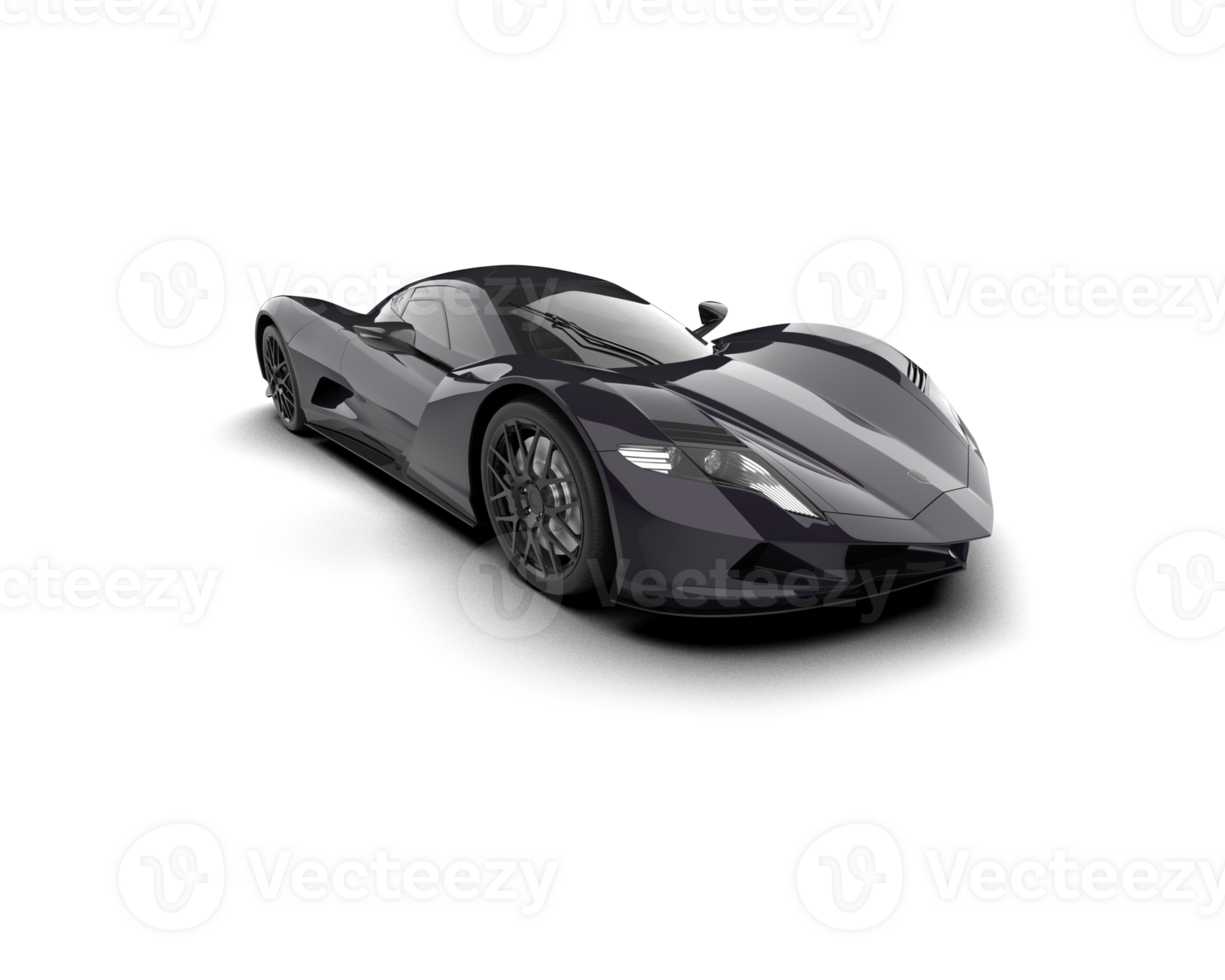 Realistic sport car isolated on background. 3d rendering - illustration png