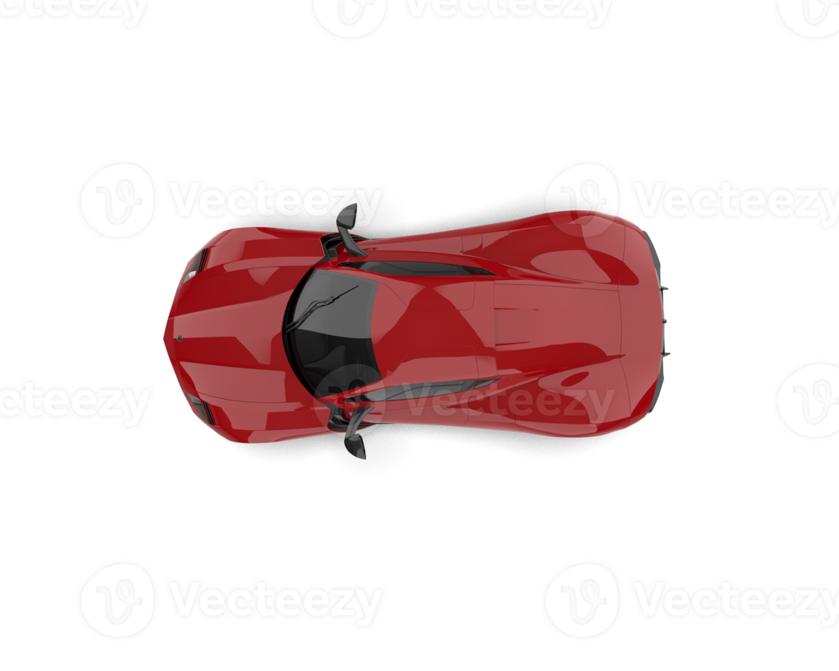 Realistic sport car isolated on background. 3d rendering - illustration png