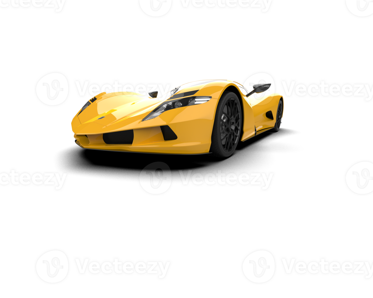 Realistic sport car isolated on background. 3d rendering - illustration png