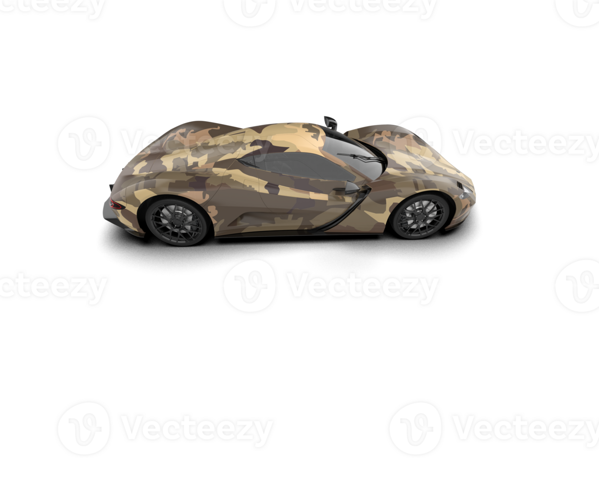 Realistic sport car isolated on background. 3d rendering - illustration png