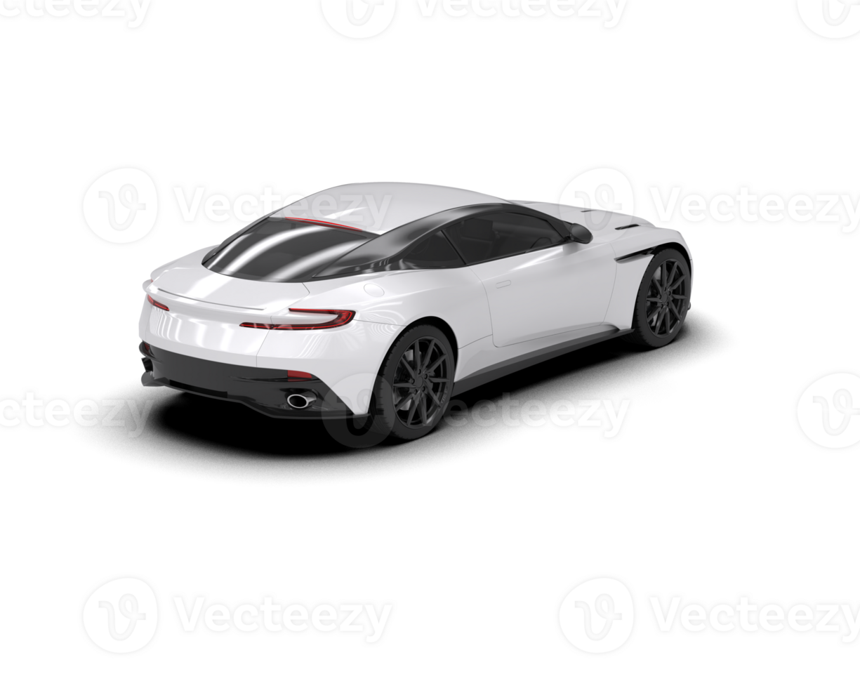 Realistic sport car isolated on background. 3d rendering - illustration png