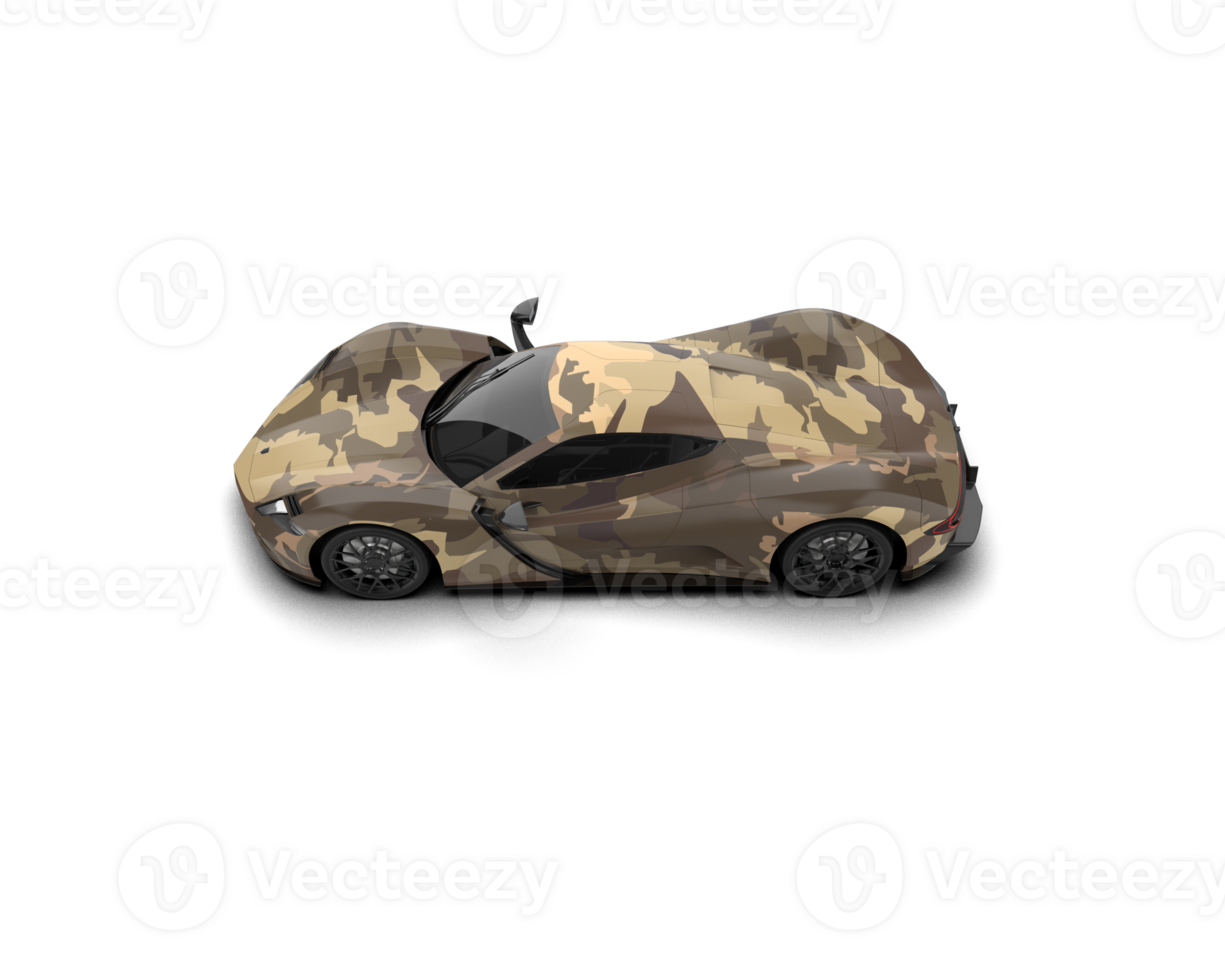 Realistic sport car isolated on background. 3d rendering - illustration png