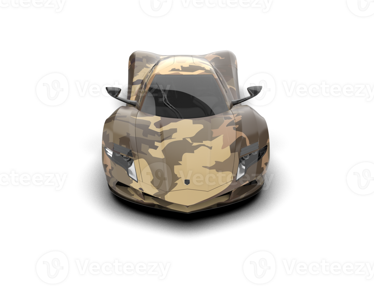 Realistic sport car isolated on background. 3d rendering - illustration png