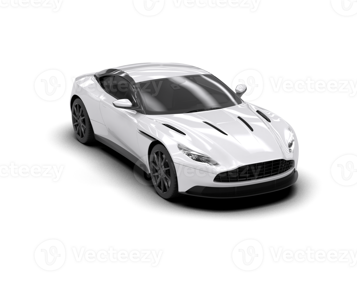 Realistic sport car isolated on background. 3d rendering - illustration png