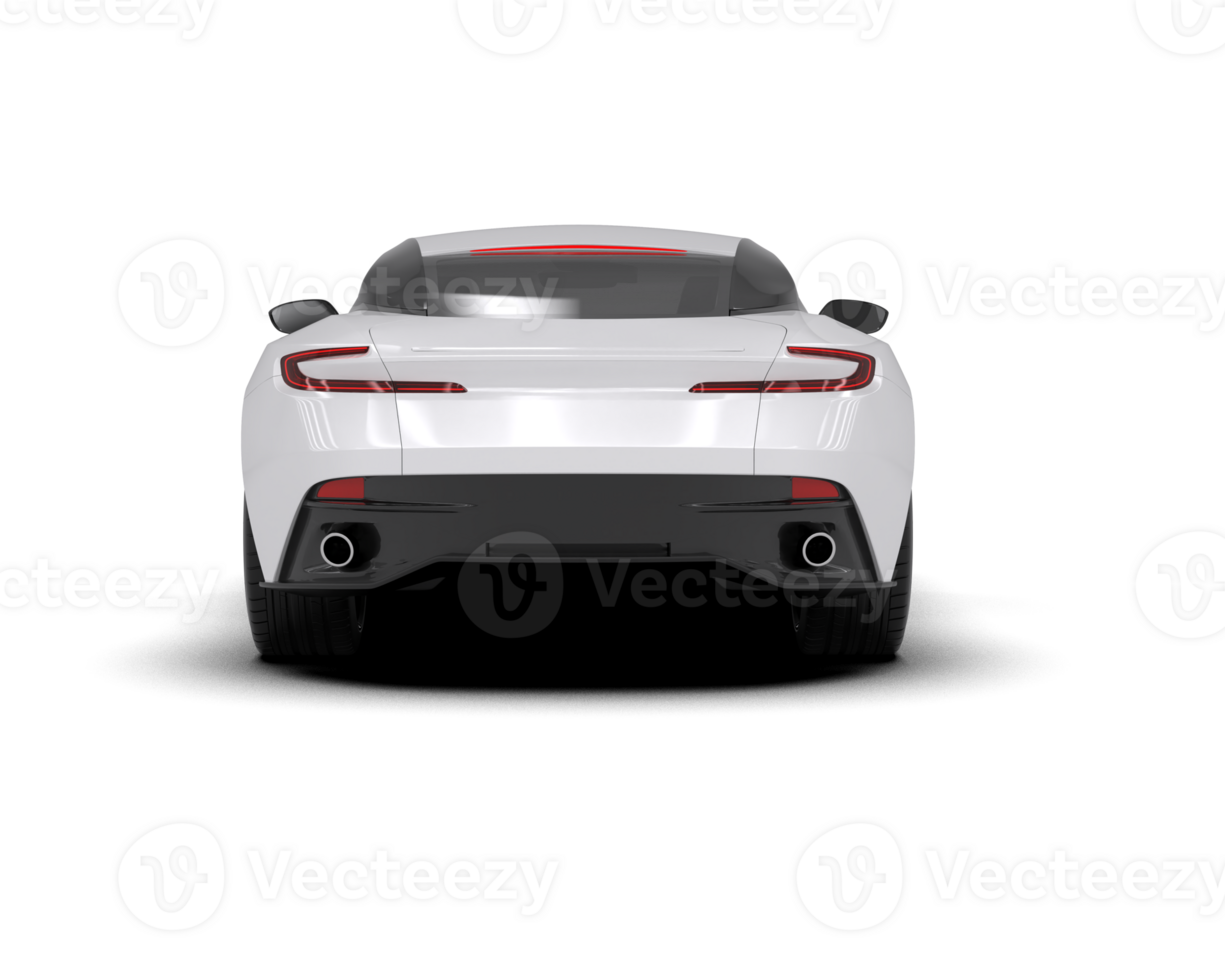 Realistic sport car isolated on background. 3d rendering - illustration png