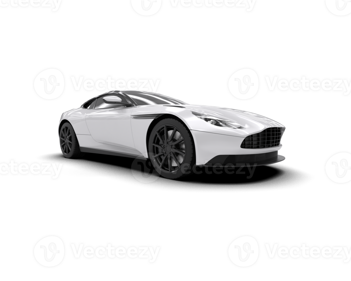 Realistic sport car isolated on background. 3d rendering - illustration png
