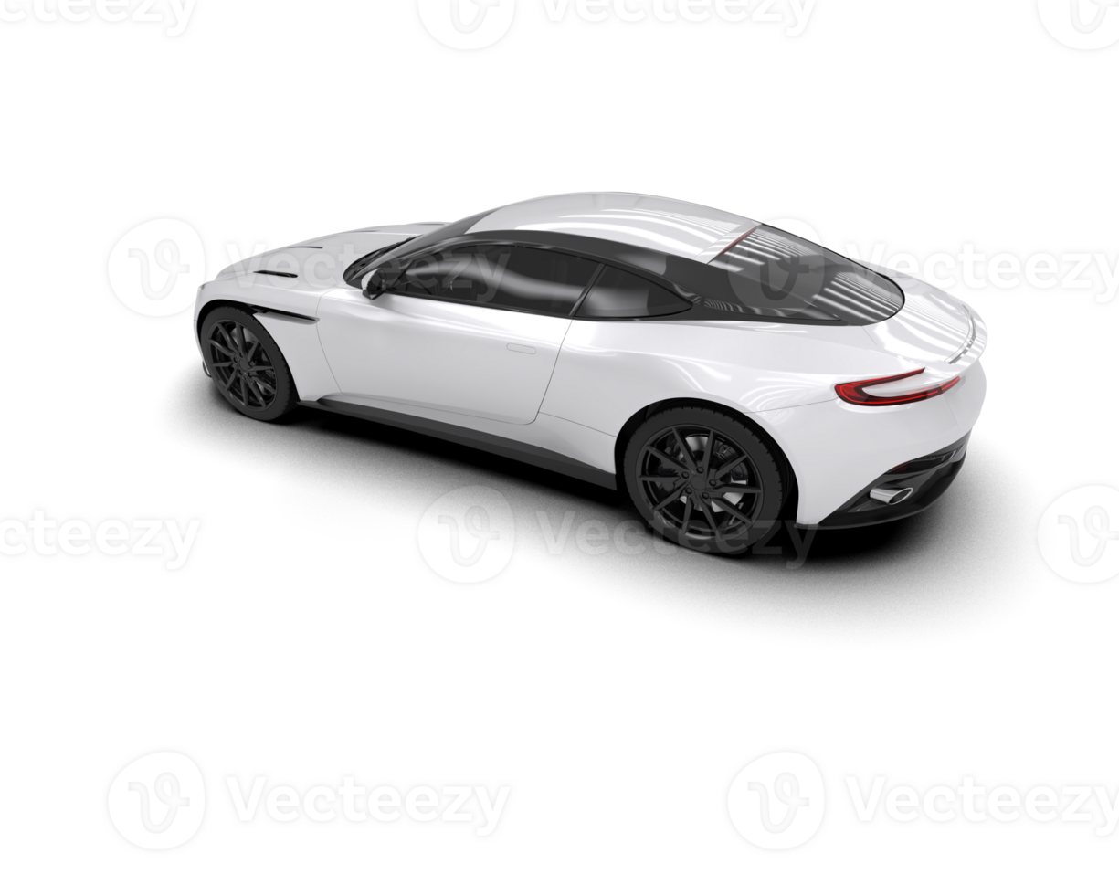 Realistic sport car isolated on background. 3d rendering - illustration png