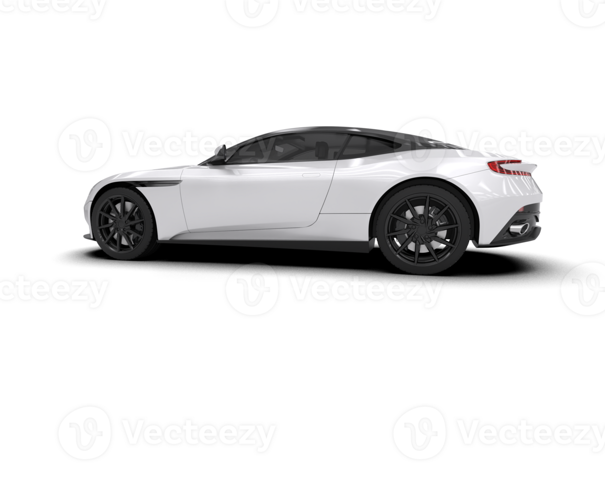 Realistic sport car isolated on background. 3d rendering - illustration png