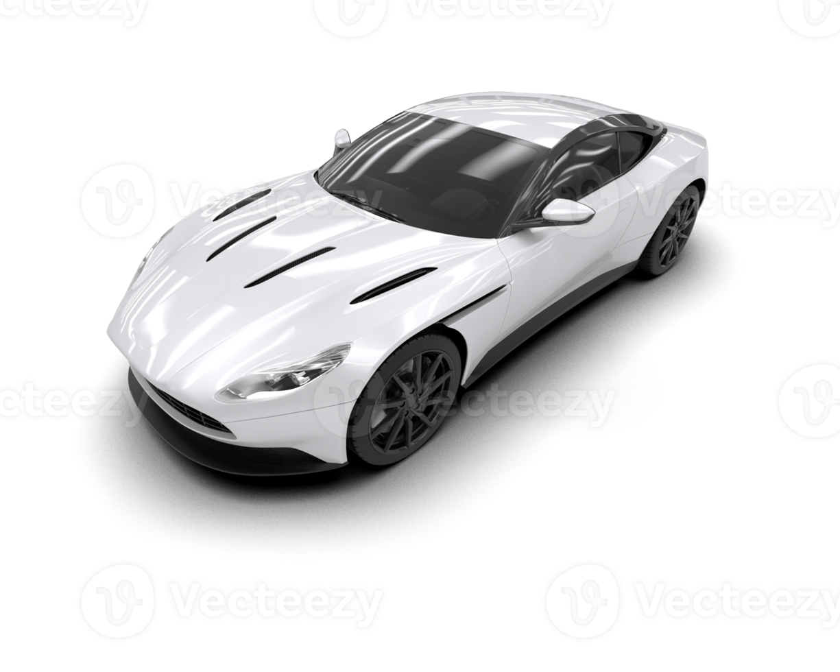 Realistic sport car isolated on background. 3d rendering - illustration png