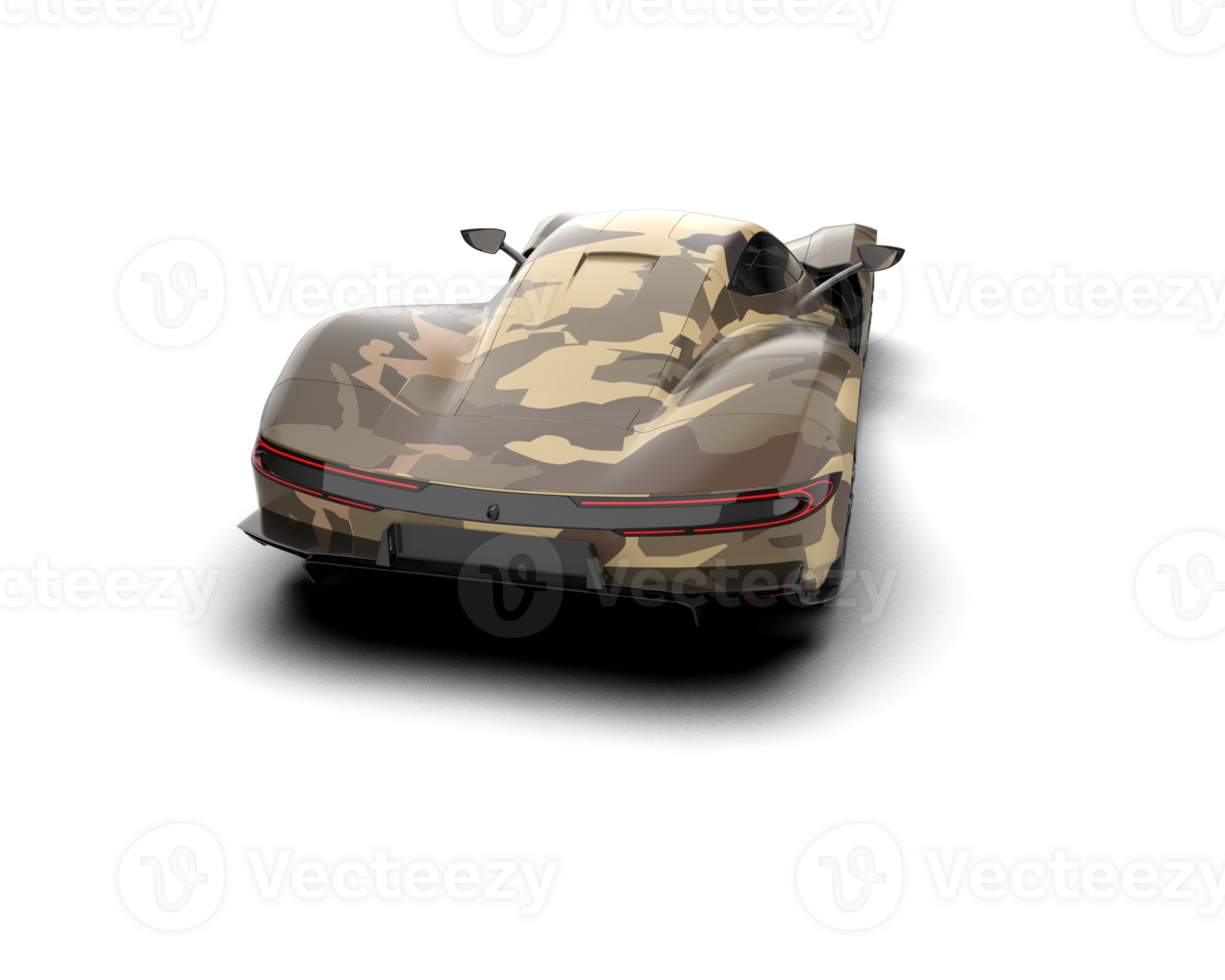 Realistic sport car isolated on background. 3d rendering - illustration png