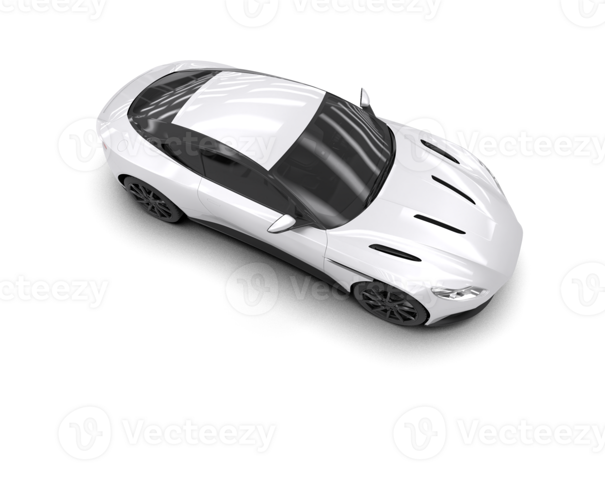 Realistic sport car isolated on background. 3d rendering - illustration png