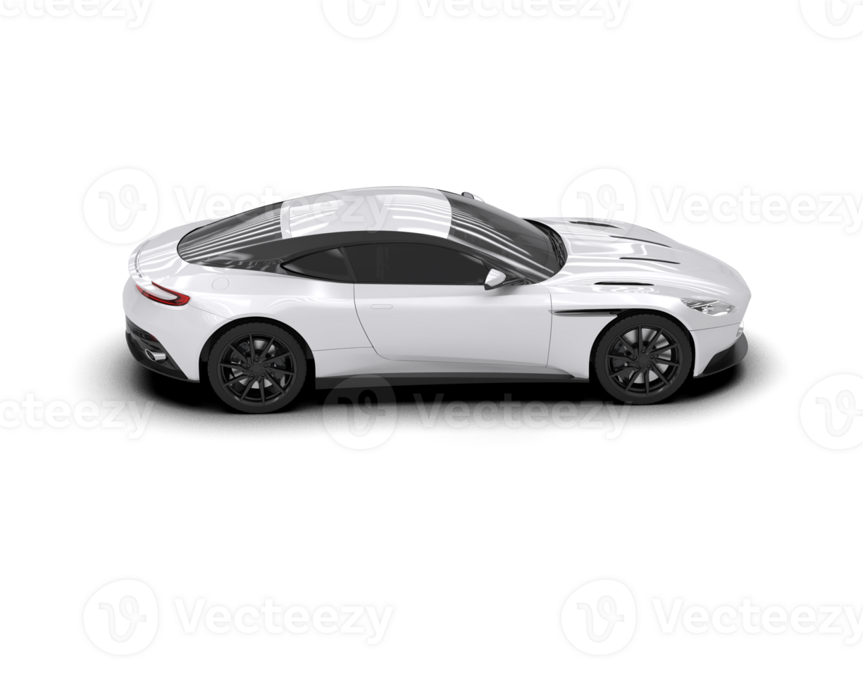 Realistic sport car isolated on background. 3d rendering - illustration png