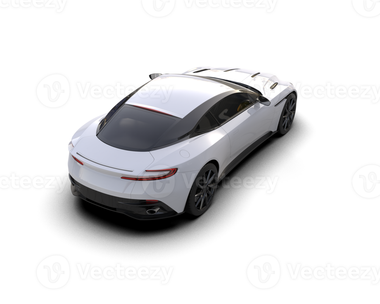 Realistic sport car isolated on background. 3d rendering - illustration png