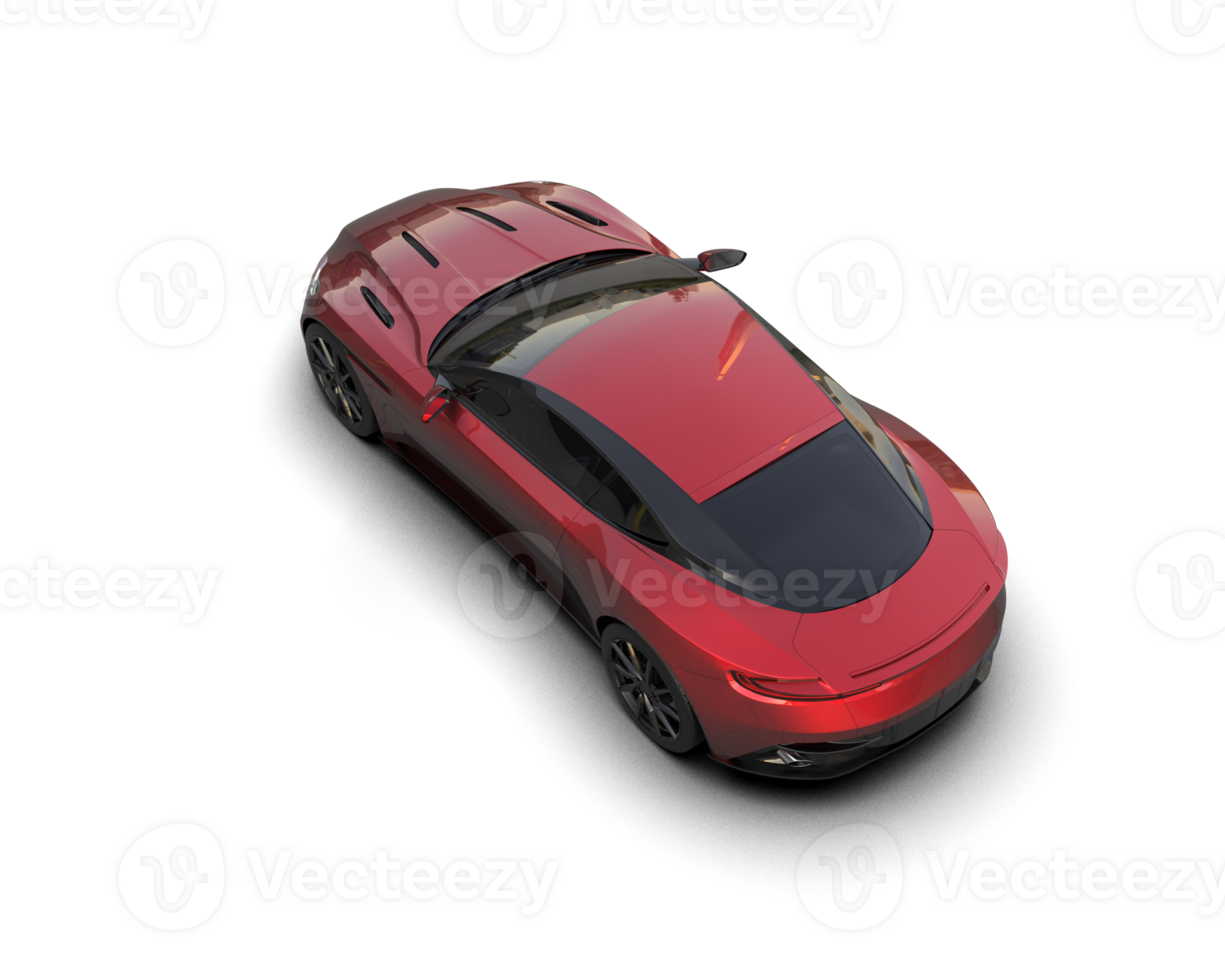 Realistic sport car isolated on background. 3d rendering - illustration png
