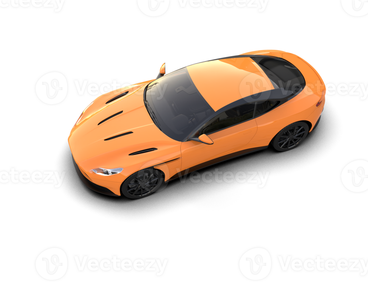 Realistic sport car isolated on background. 3d rendering - illustration png
