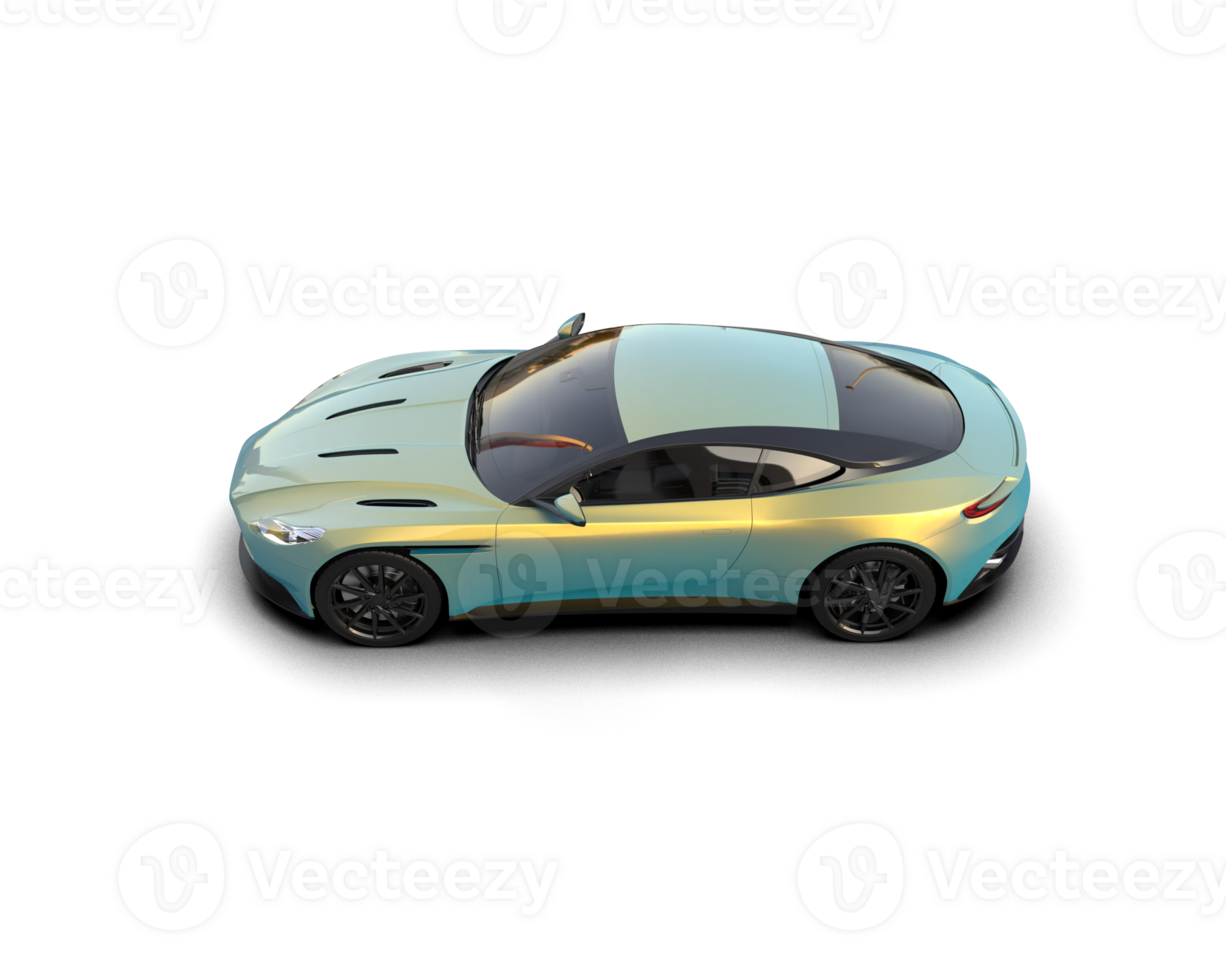Realistic sport car isolated on background. 3d rendering - illustration png