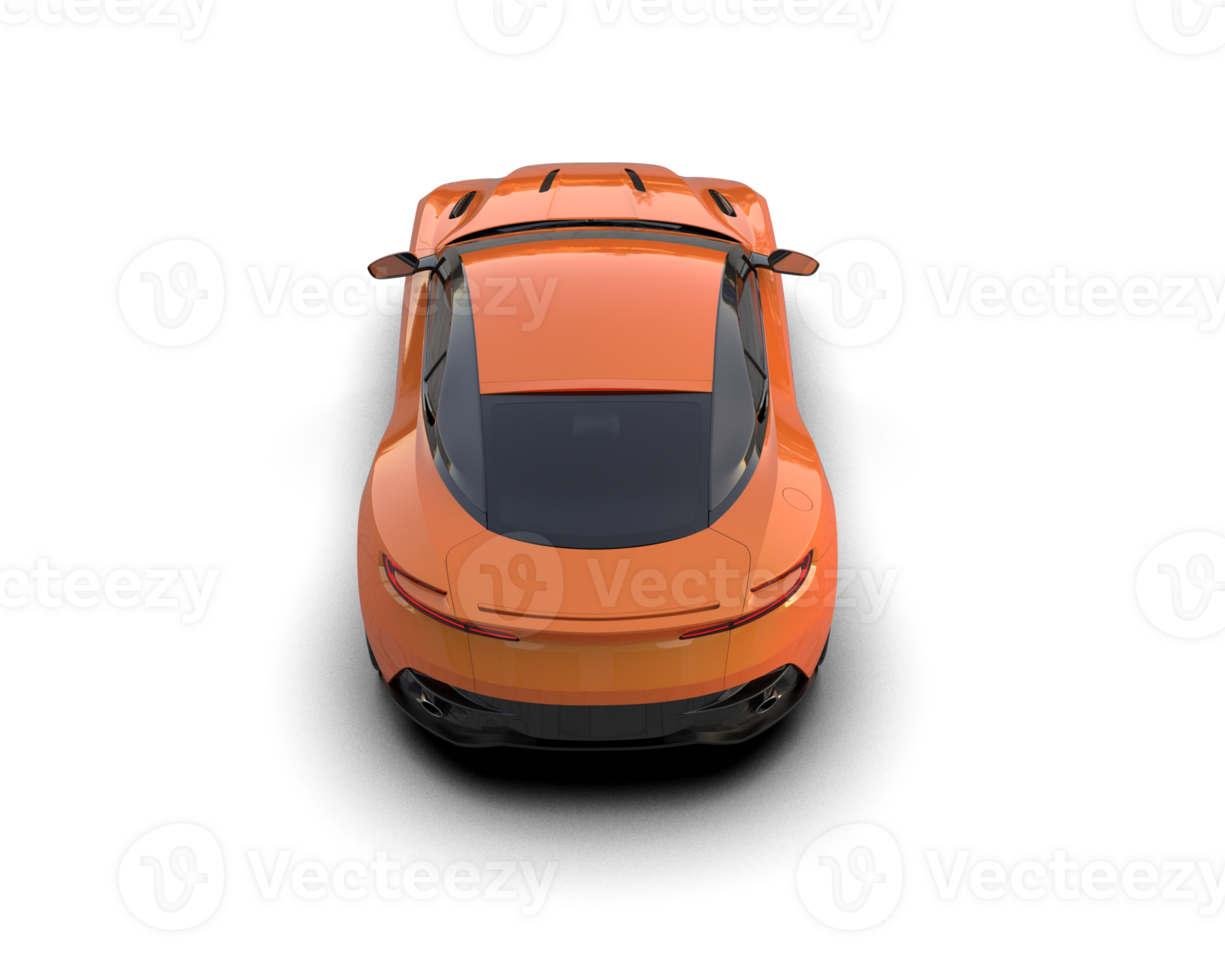 Realistic sport car isolated on background. 3d rendering - illustration png