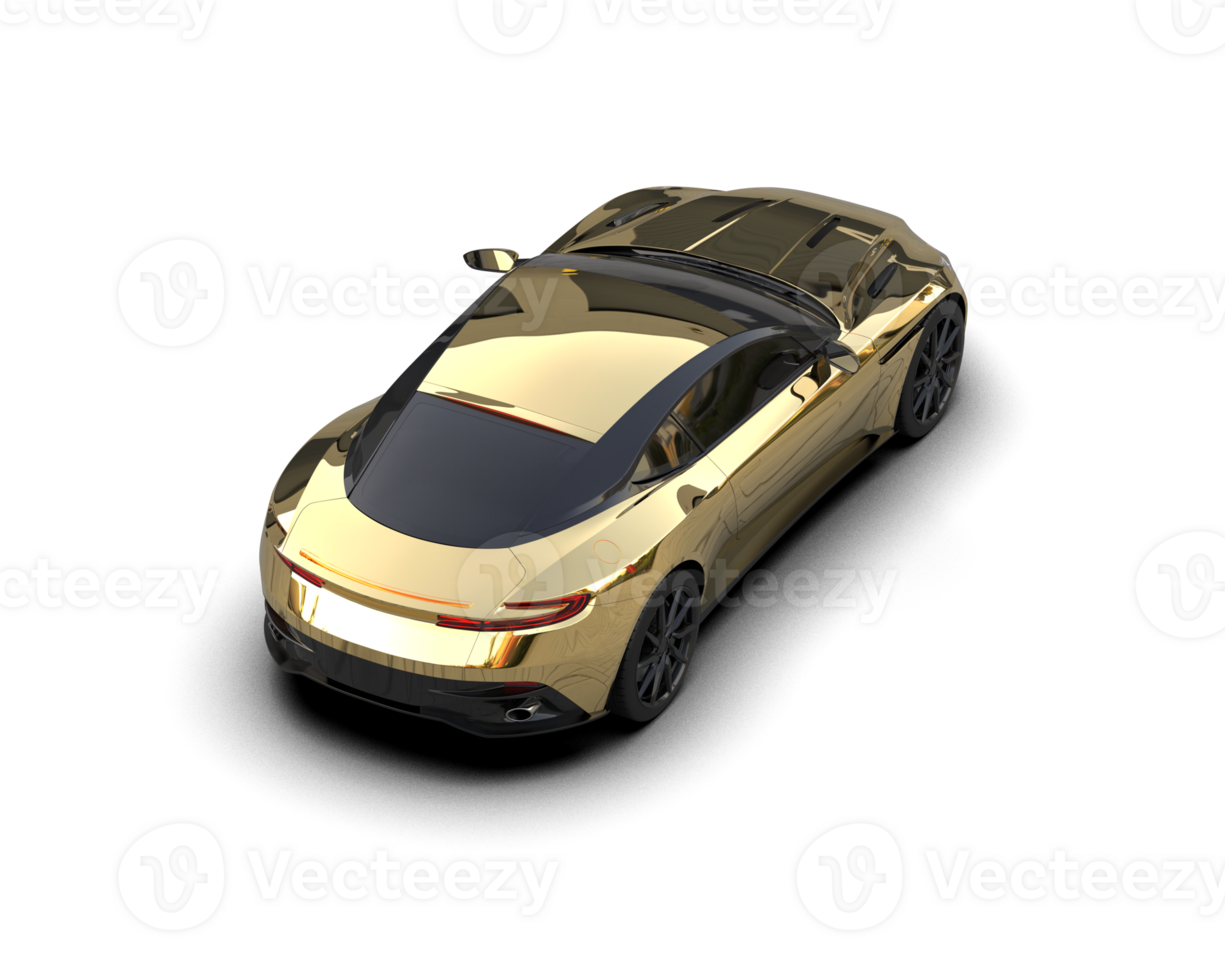 Realistic sport car isolated on background. 3d rendering - illustration png