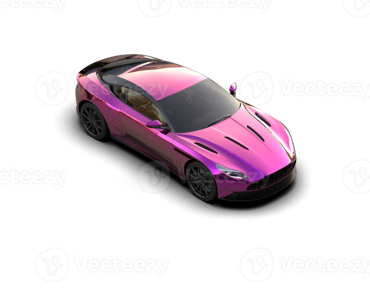 Realistic sport car isolated on background. 3d rendering - illustration png