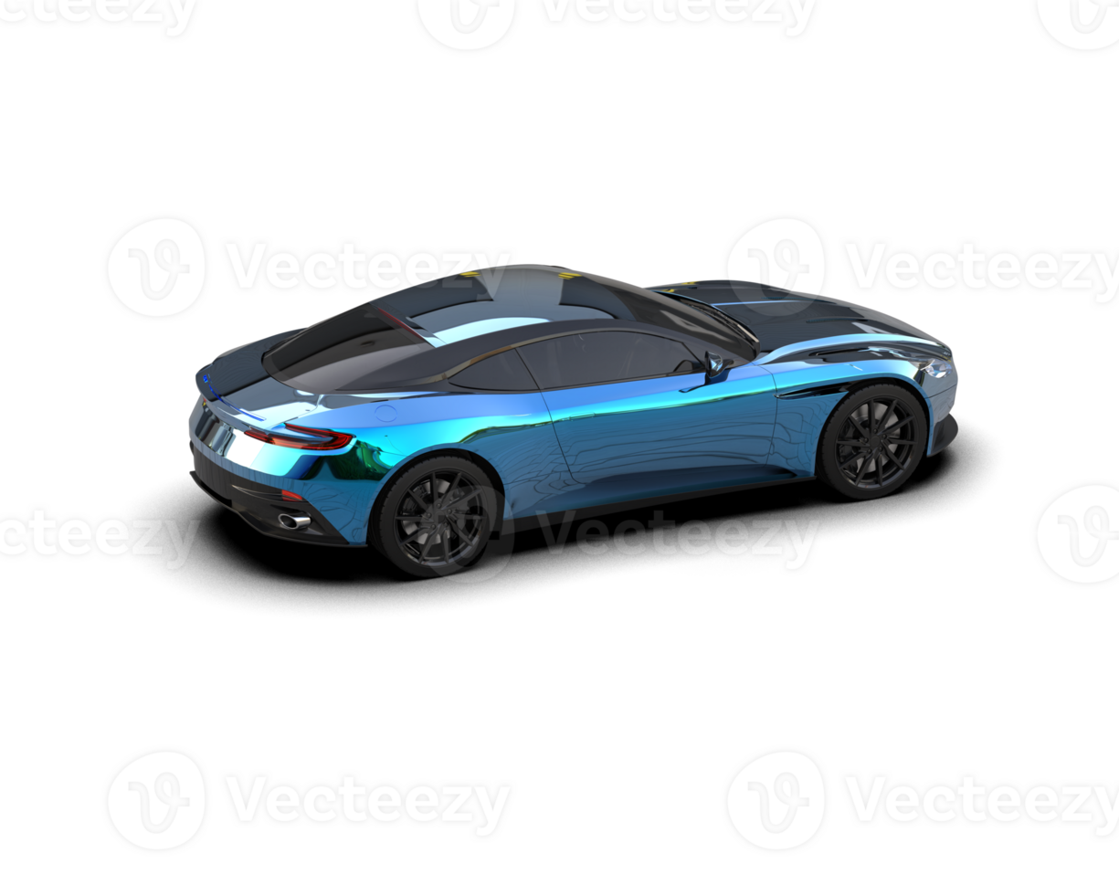 Realistic sport car isolated on background. 3d rendering - illustration png