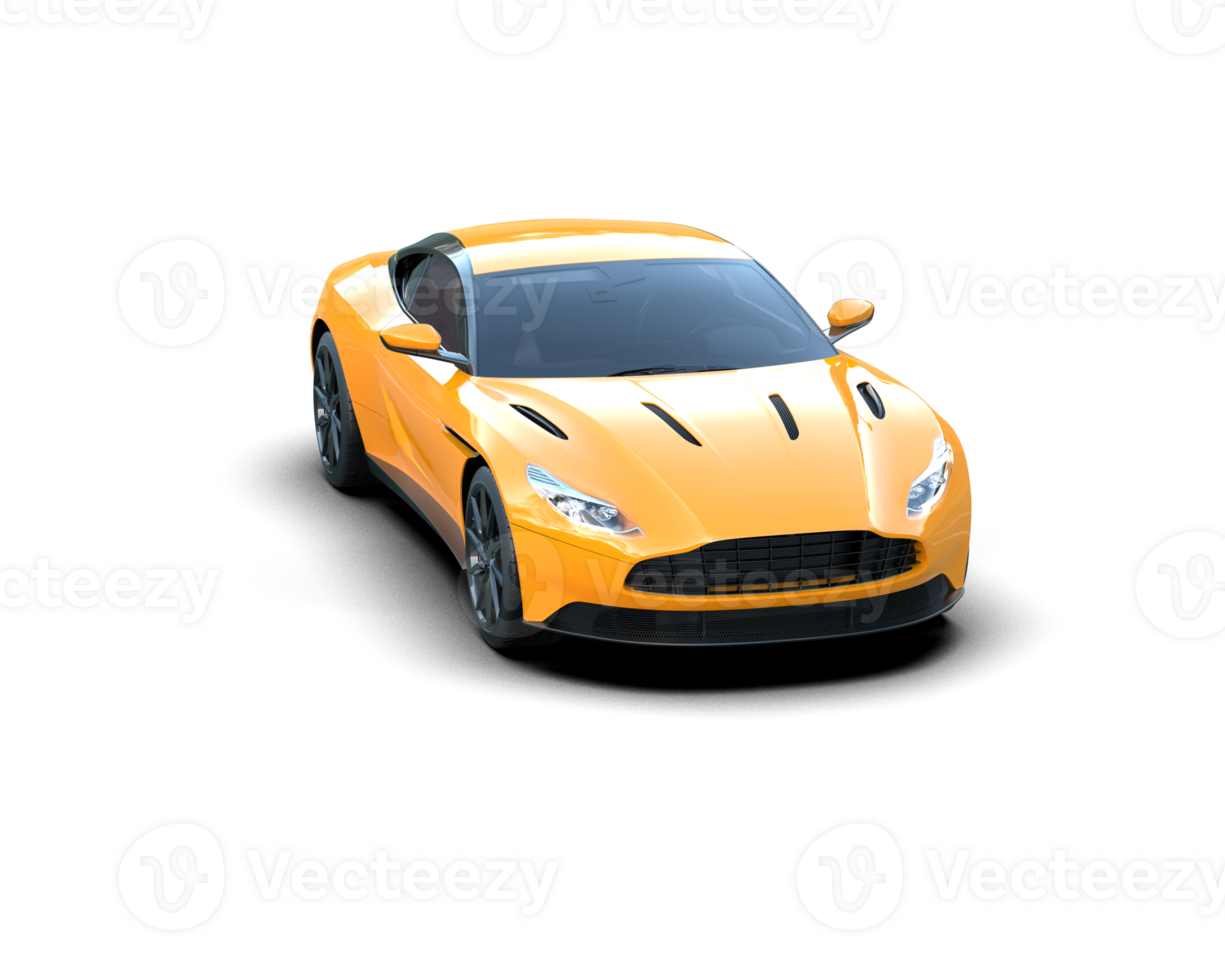Realistic sport car isolated on background. 3d rendering - illustration png