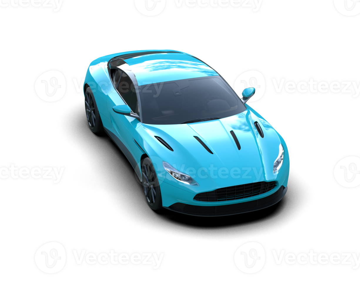 Realistic sport car isolated on background. 3d rendering - illustration png