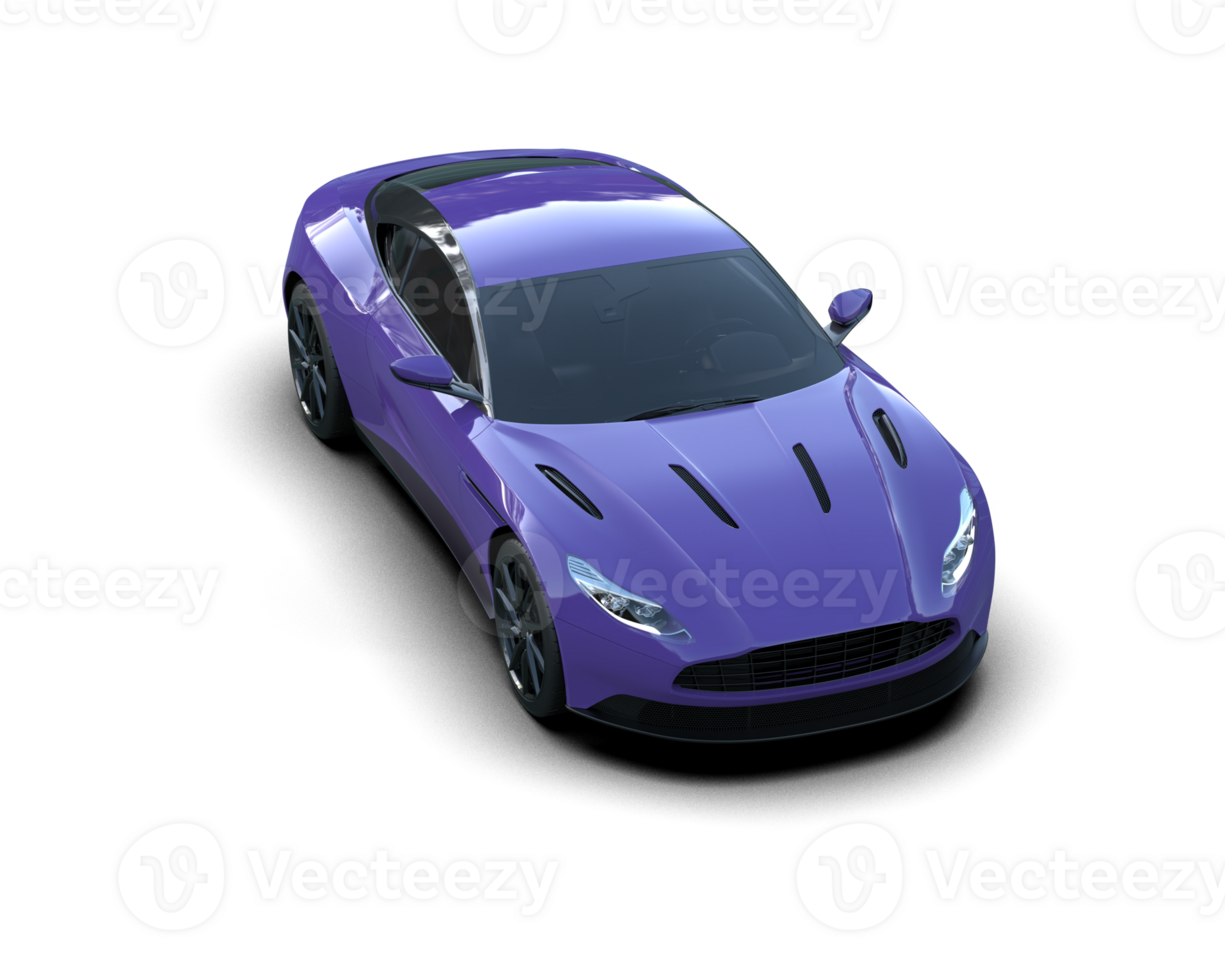 Realistic sport car isolated on background. 3d rendering - illustration png