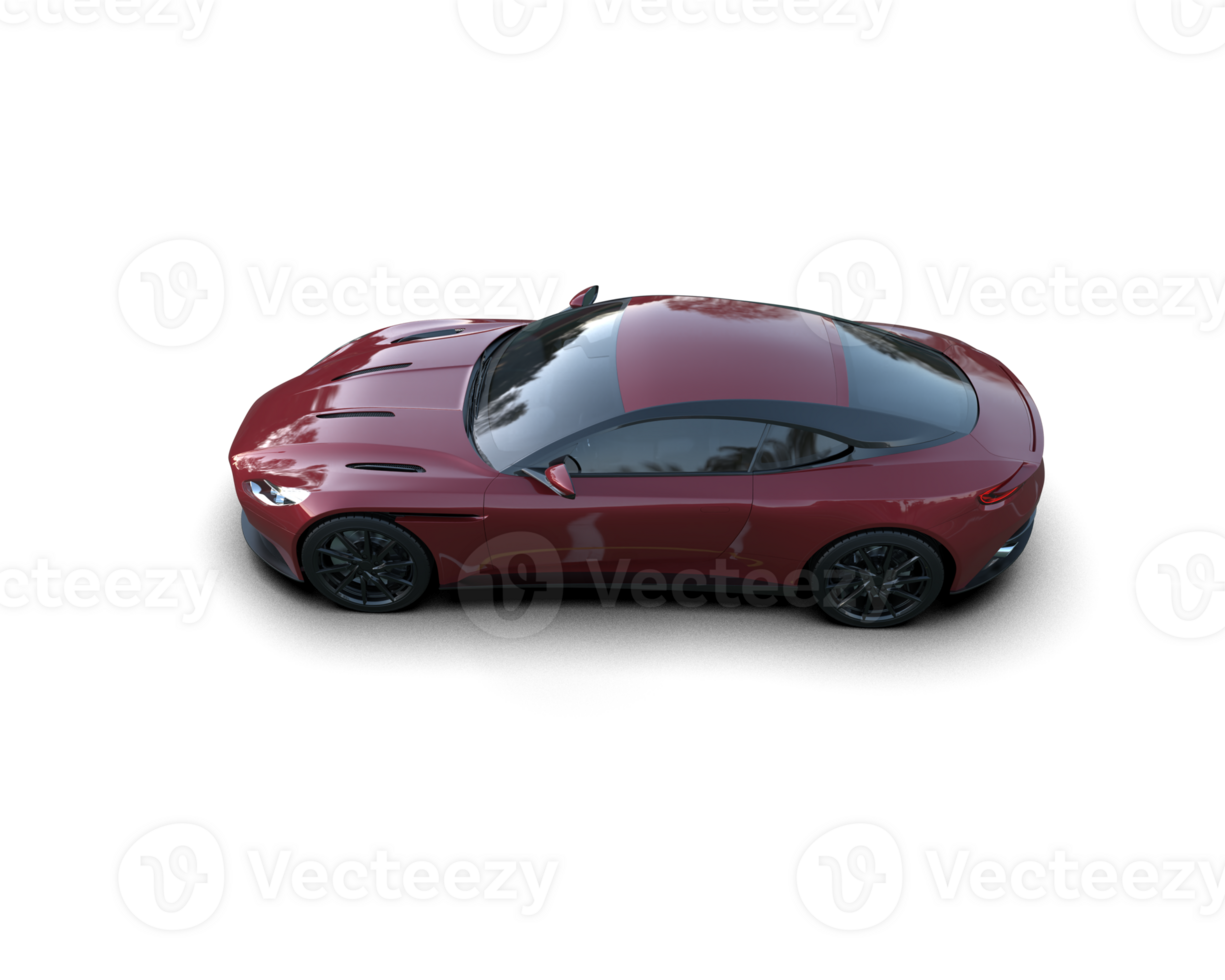 Realistic sport car isolated on background. 3d rendering - illustration png