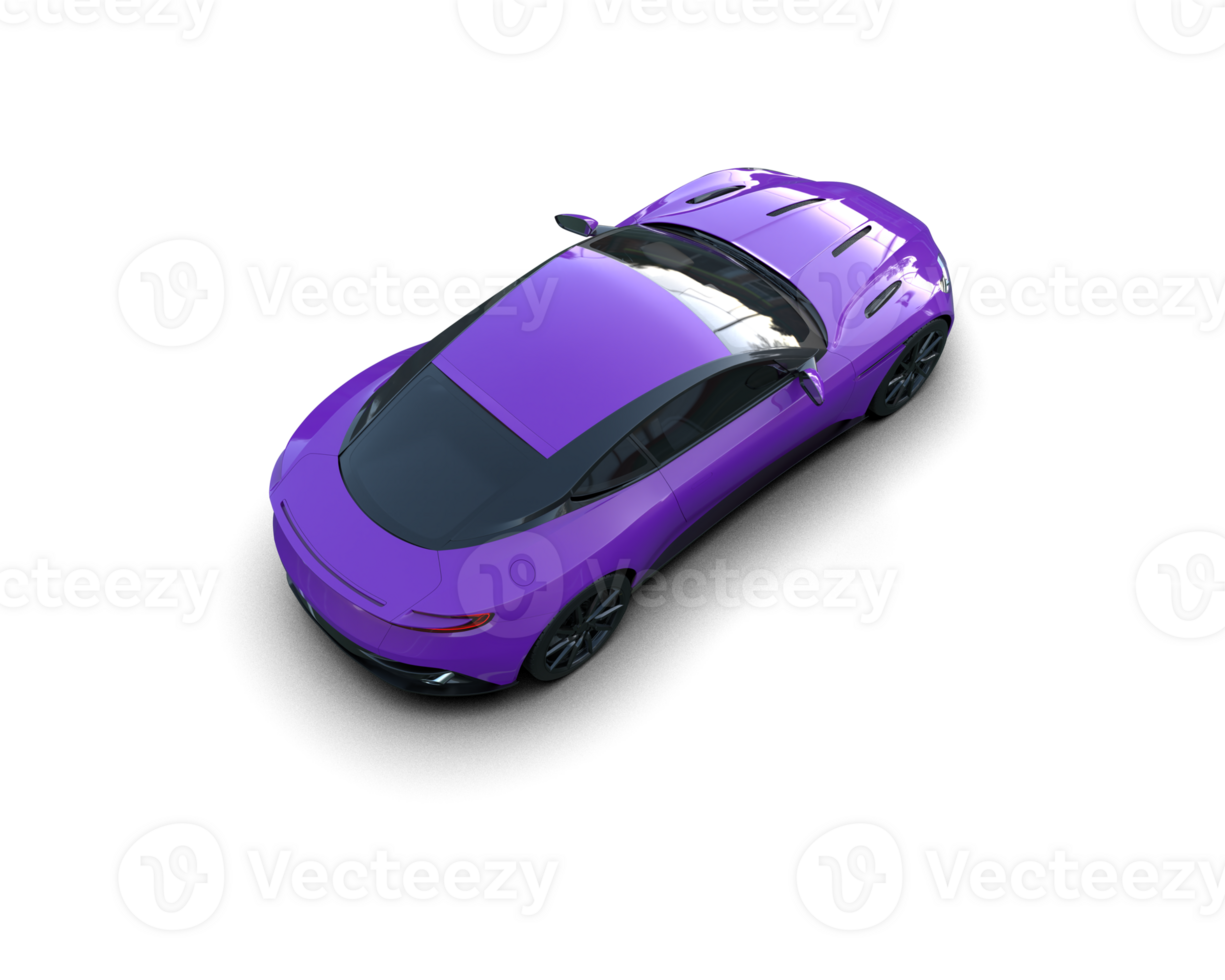 Realistic sport car isolated on background. 3d rendering - illustration png
