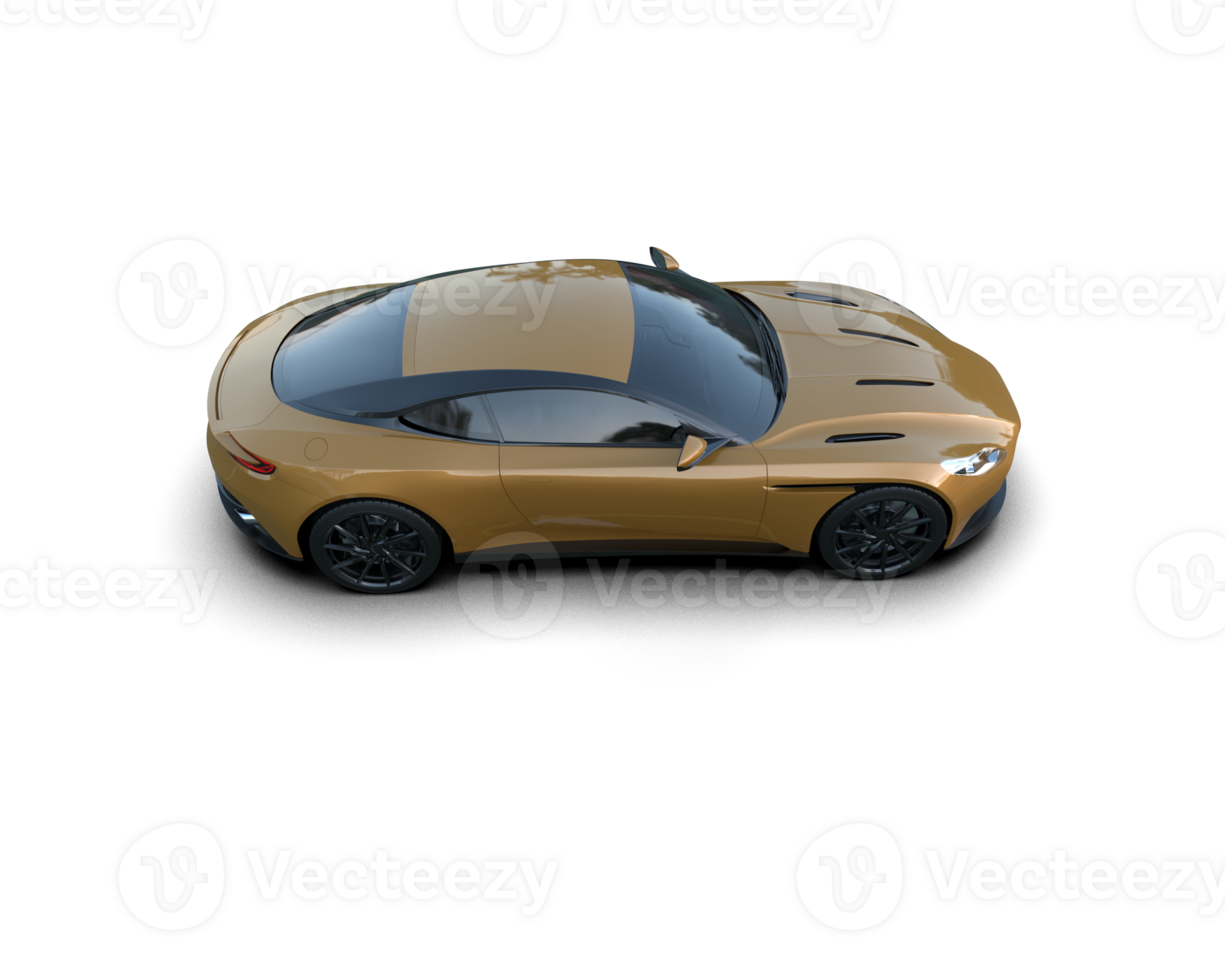 Realistic sport car isolated on background. 3d rendering - illustration png