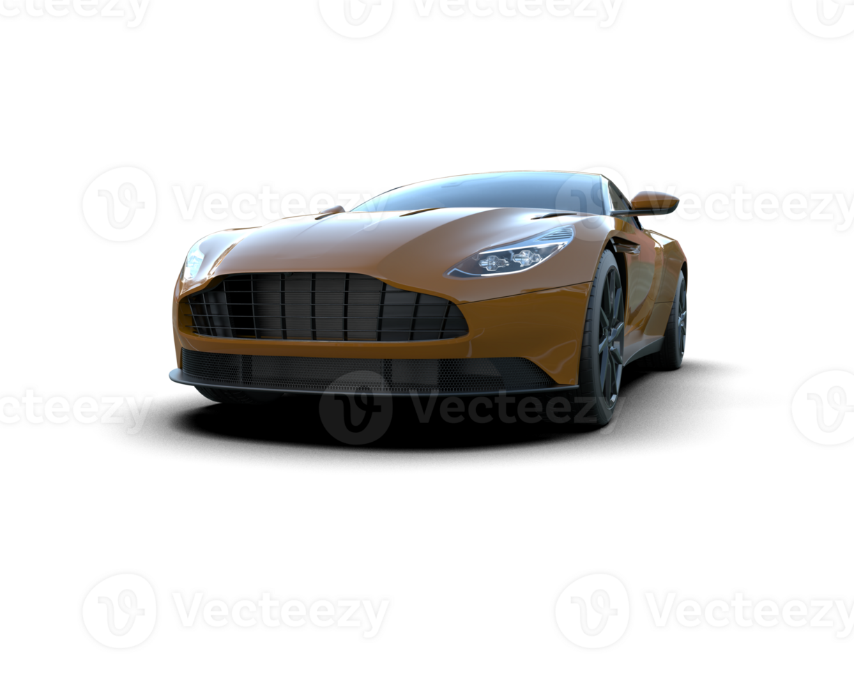 Realistic sport car isolated on background. 3d rendering - illustration png
