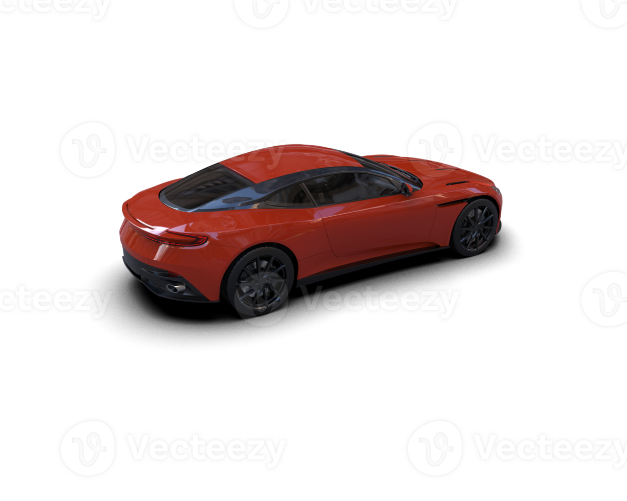 Realistic sport car isolated on background. 3d rendering - illustration png
