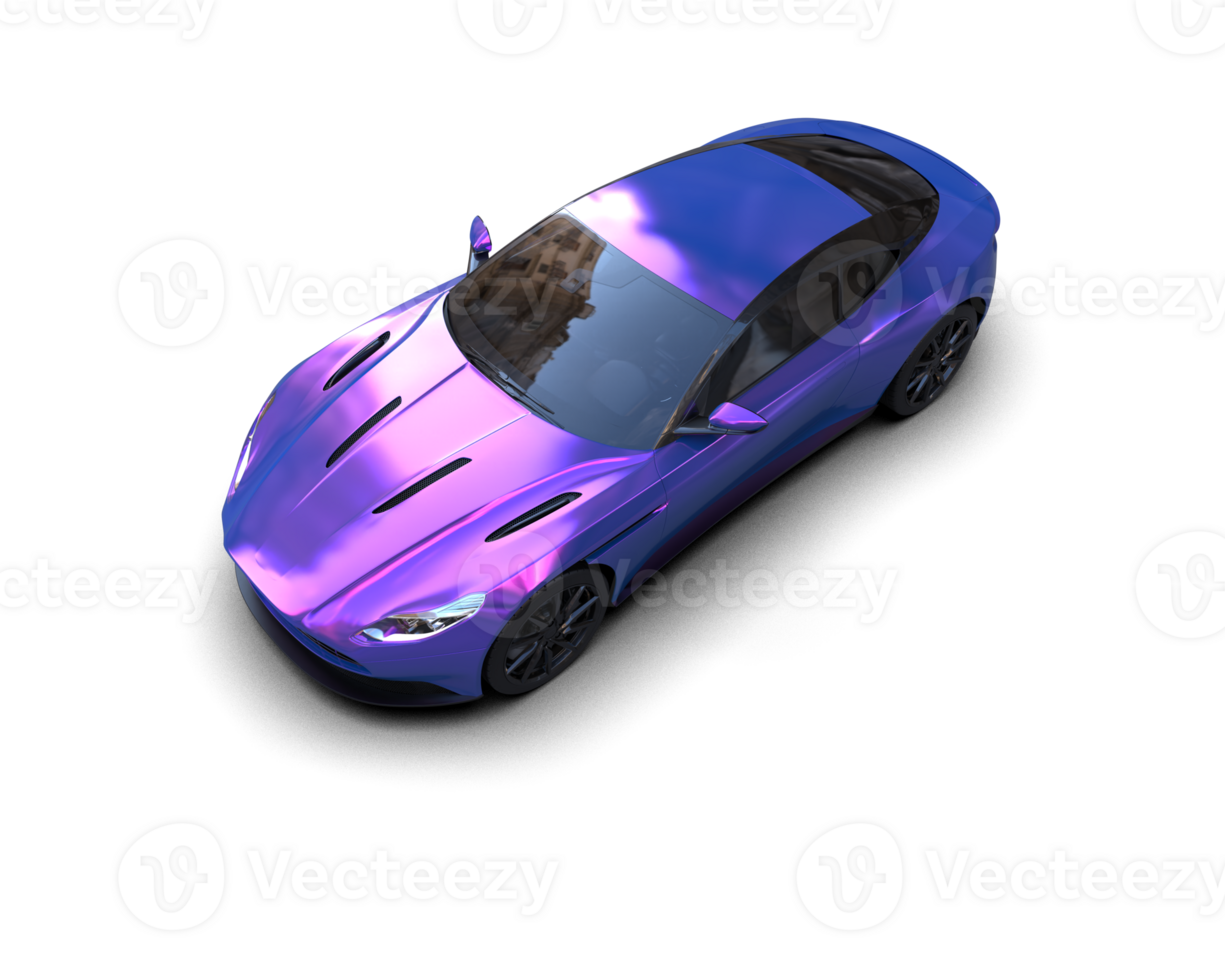 Realistic sport car isolated on background. 3d rendering - illustration png