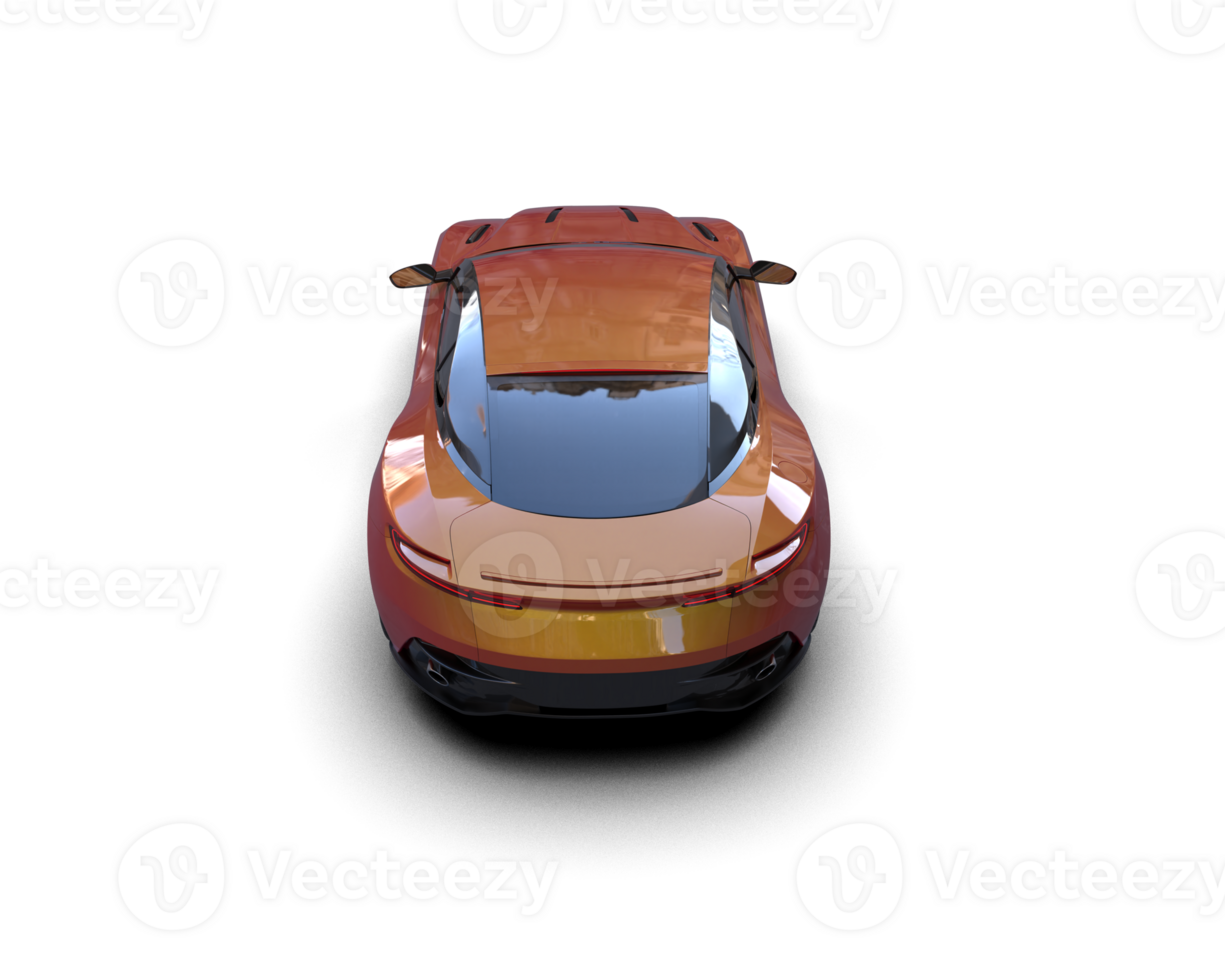 Realistic sport car isolated on background. 3d rendering - illustration png