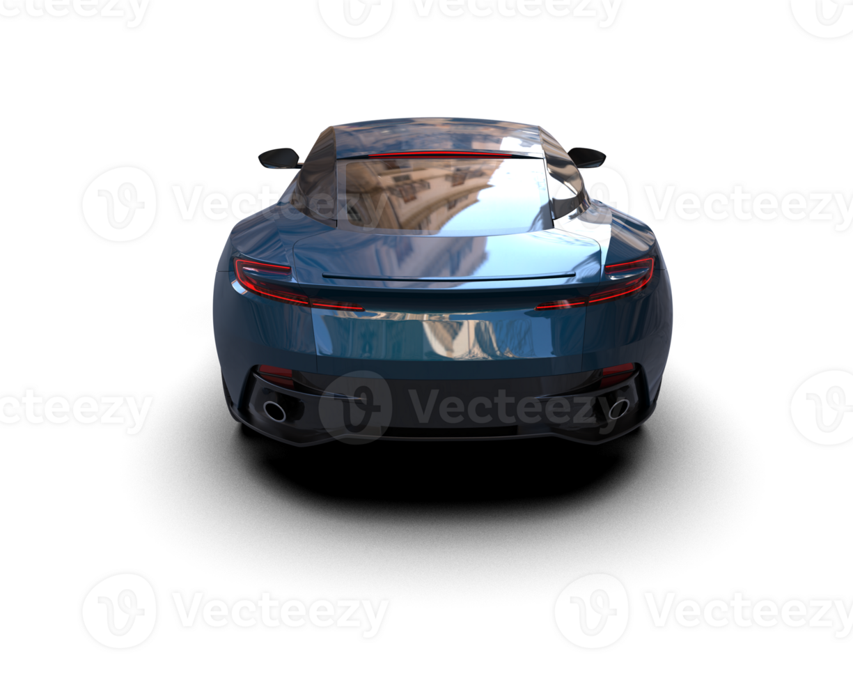 Realistic sport car isolated on background. 3d rendering - illustration png