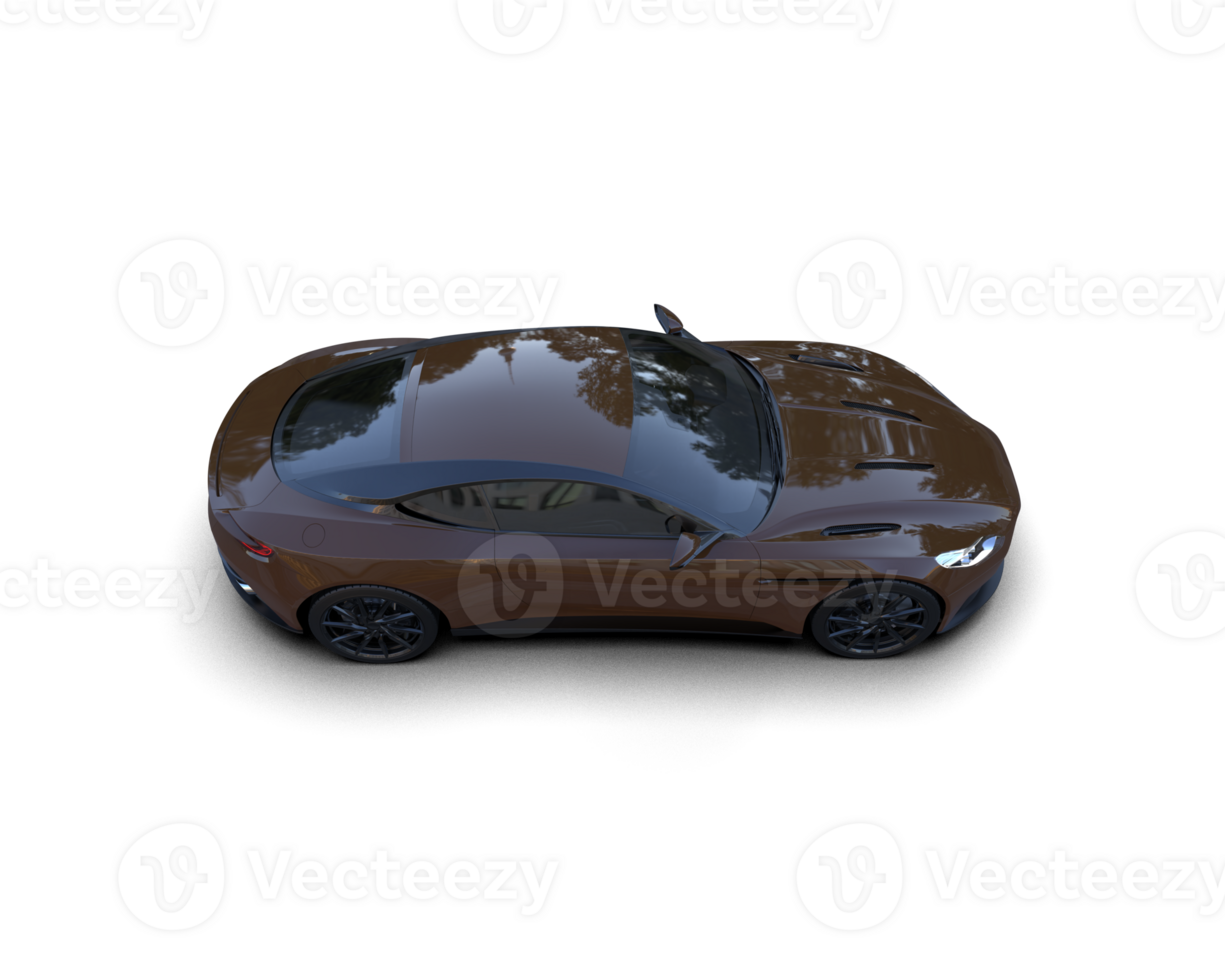 Realistic sport car isolated on background. 3d rendering - illustration png